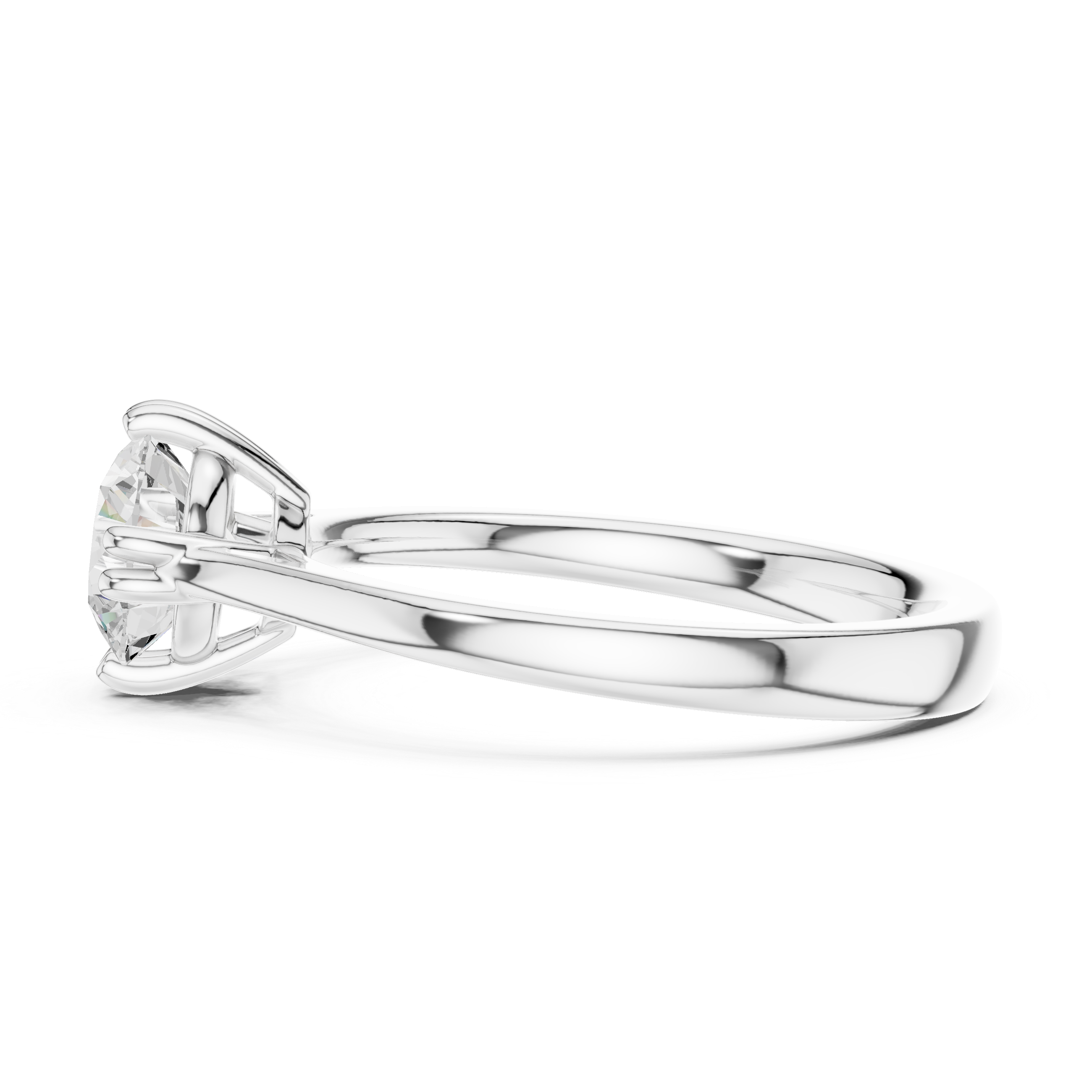 Classic Six Prong Solitaire Engagement Ring 1 CT