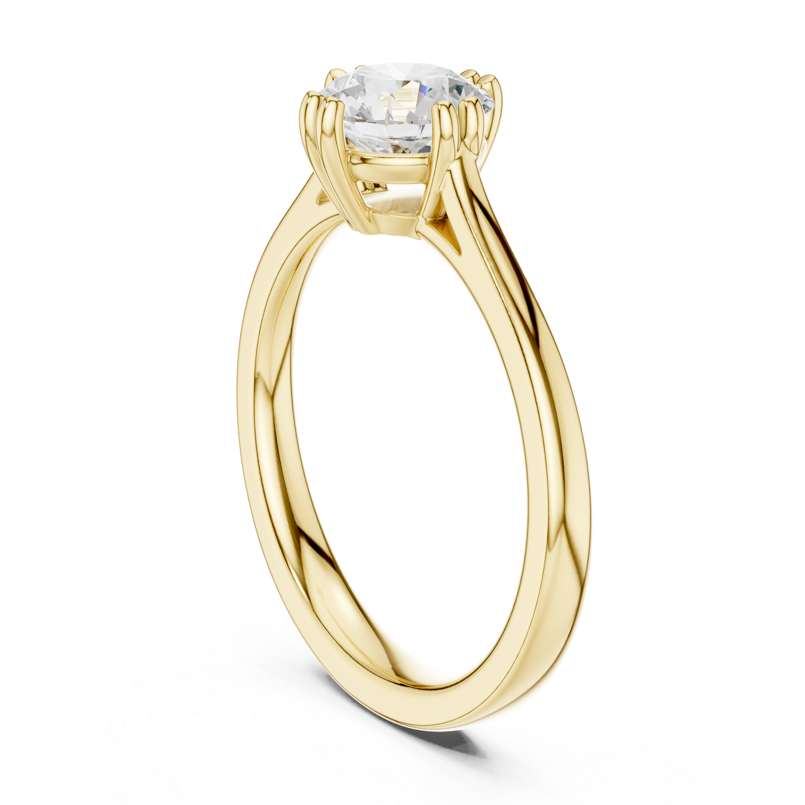 Classic Six Prong Solitaire Engagement Ring 1 CT
