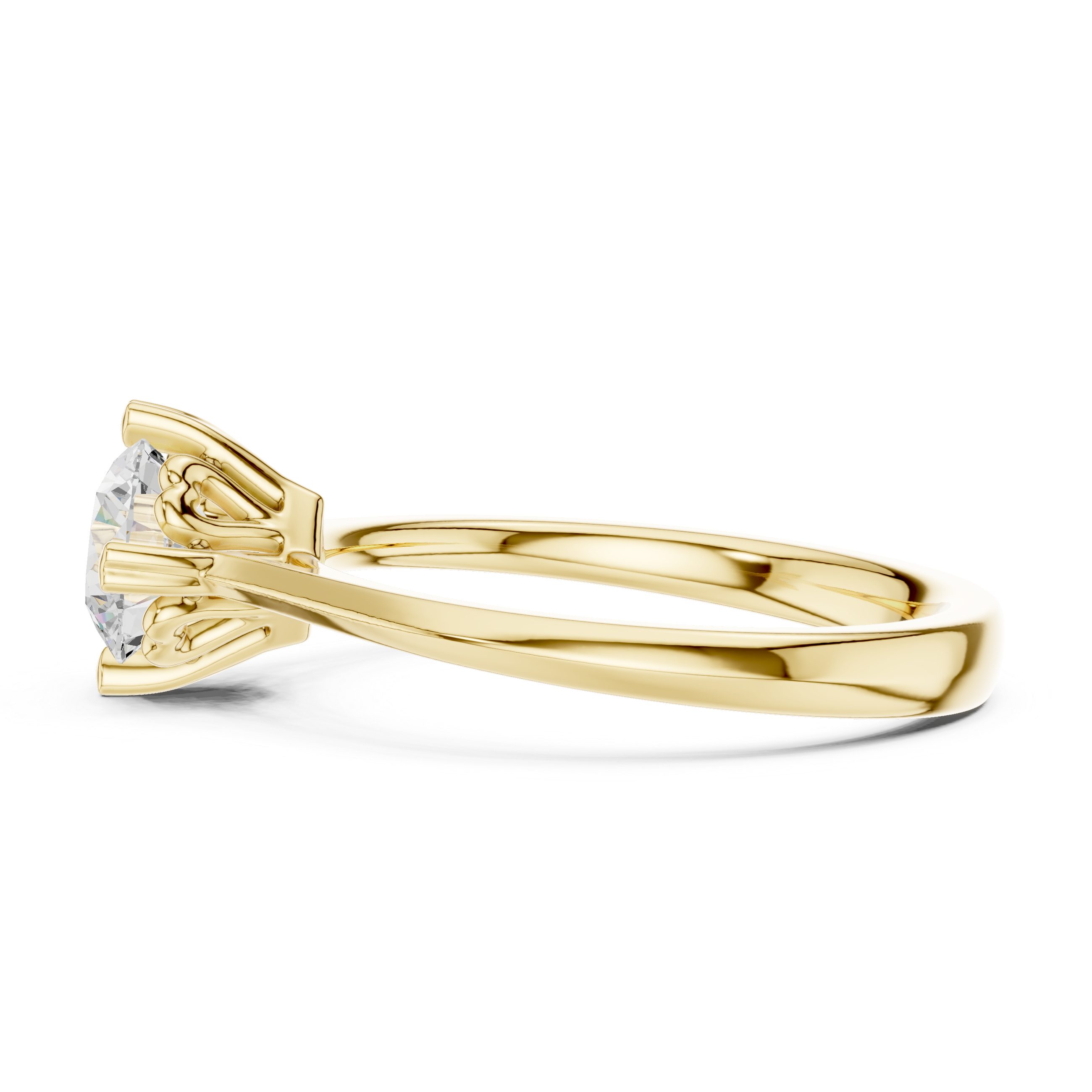 Classic Four Prong Solitaire Engagement Ring 1 CT