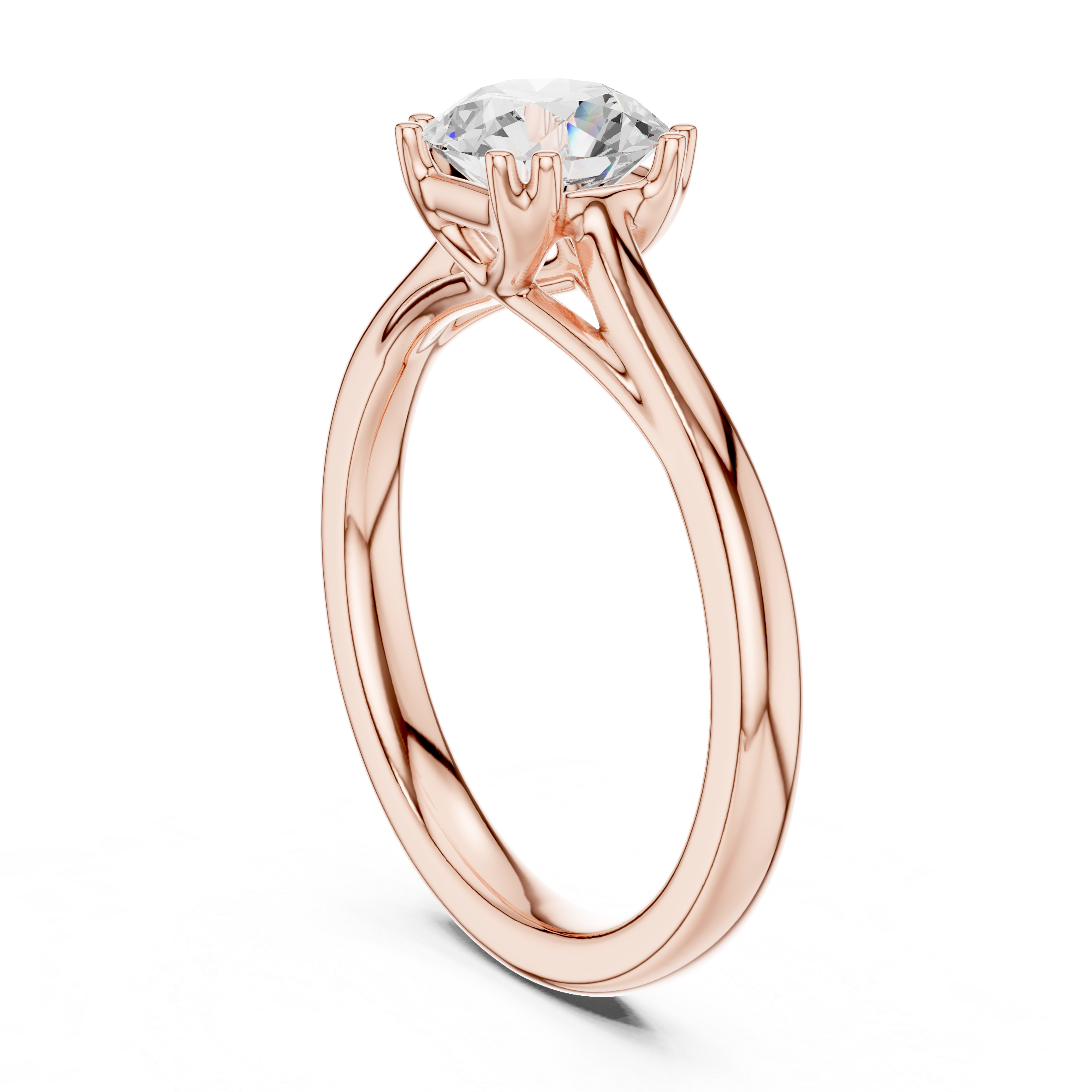 Classic Basket Solitaire Engagement Ring 1.00 CT