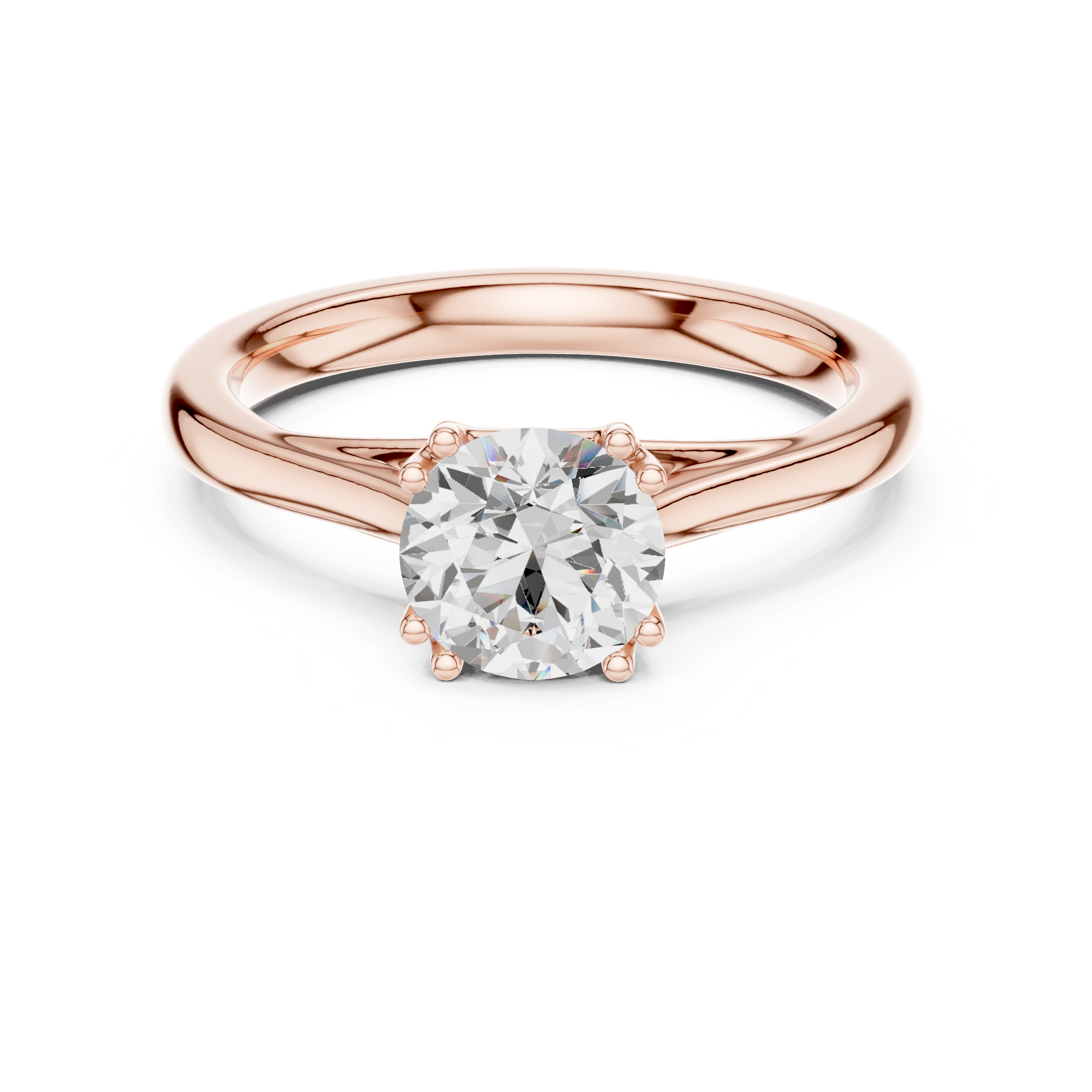 Classic Basket Solitaire Engagement Ring 1.00 CT