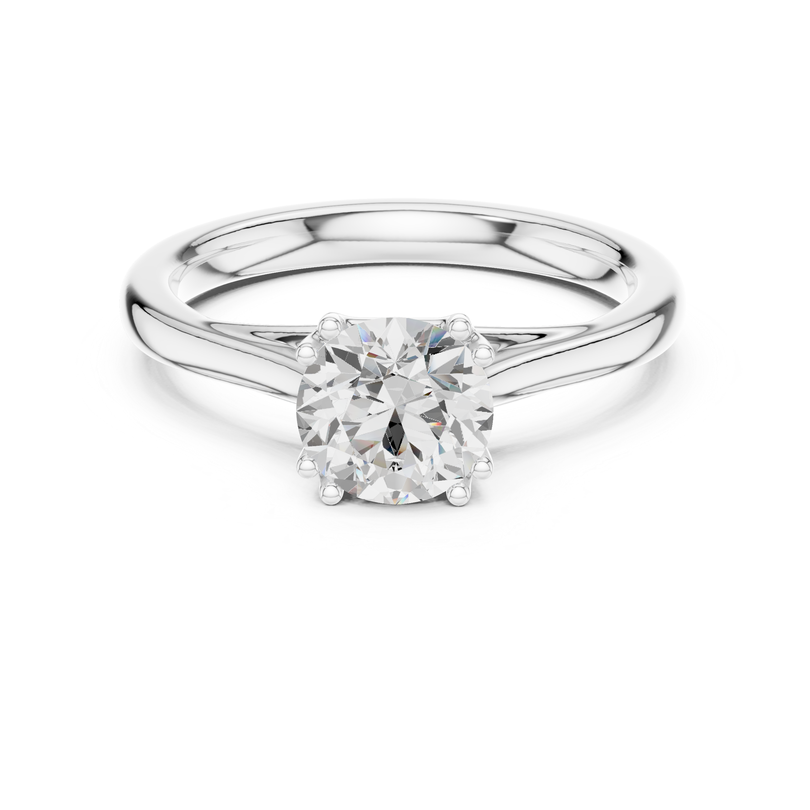 Classic Basket Solitaire Engagement Ring 1.00 CT