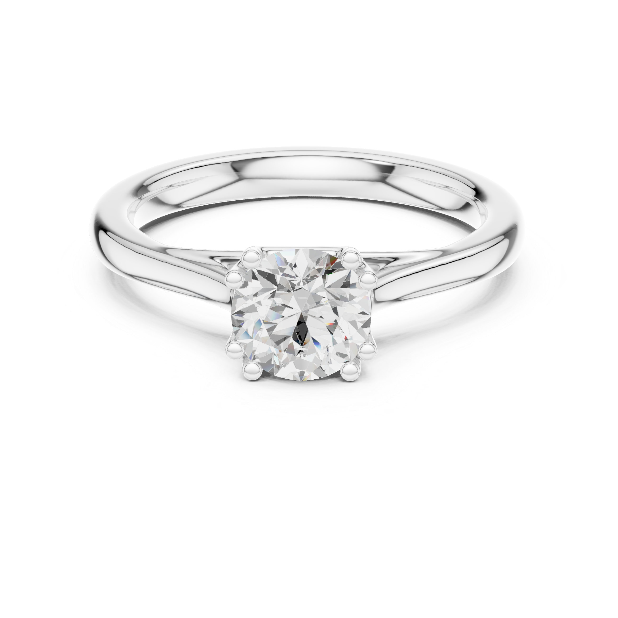 Classic Basket Solitaire Engagement Ring 0.85 CT