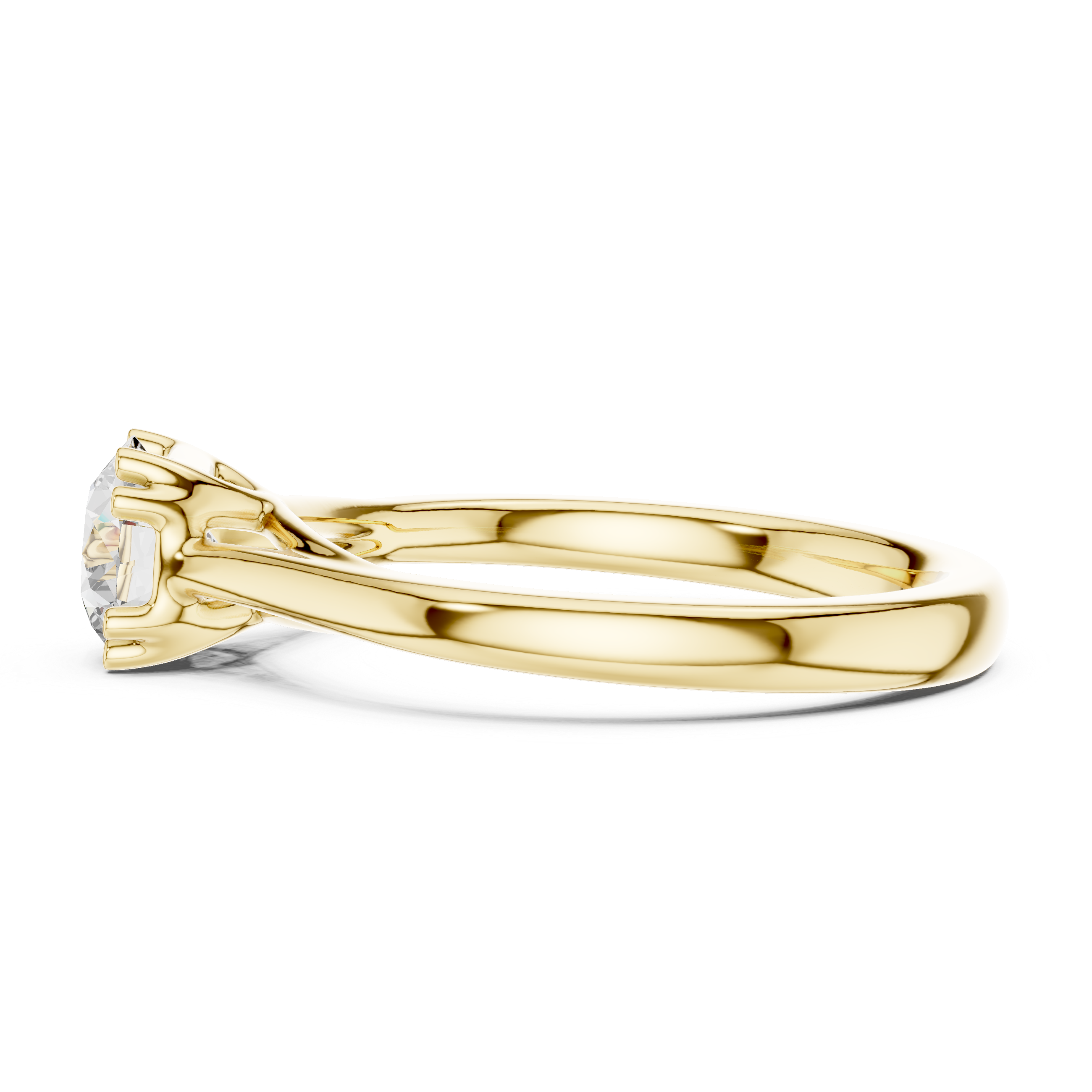 Classic Basket Solitaire Engagement Ring 0.85 CT