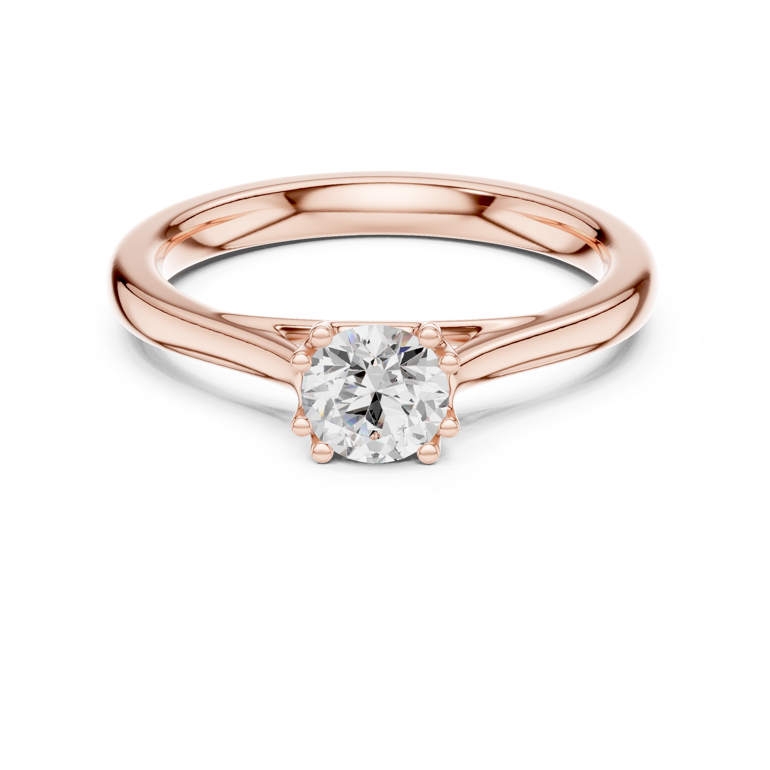 Minimal Solitaire Engagement Ring 0.50 CT