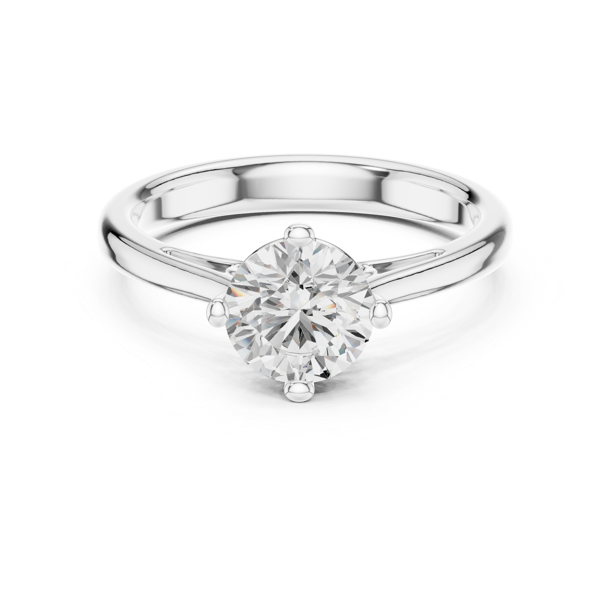 Vintage Cathedral Solitaire Engagement Ring 1.00 CT
