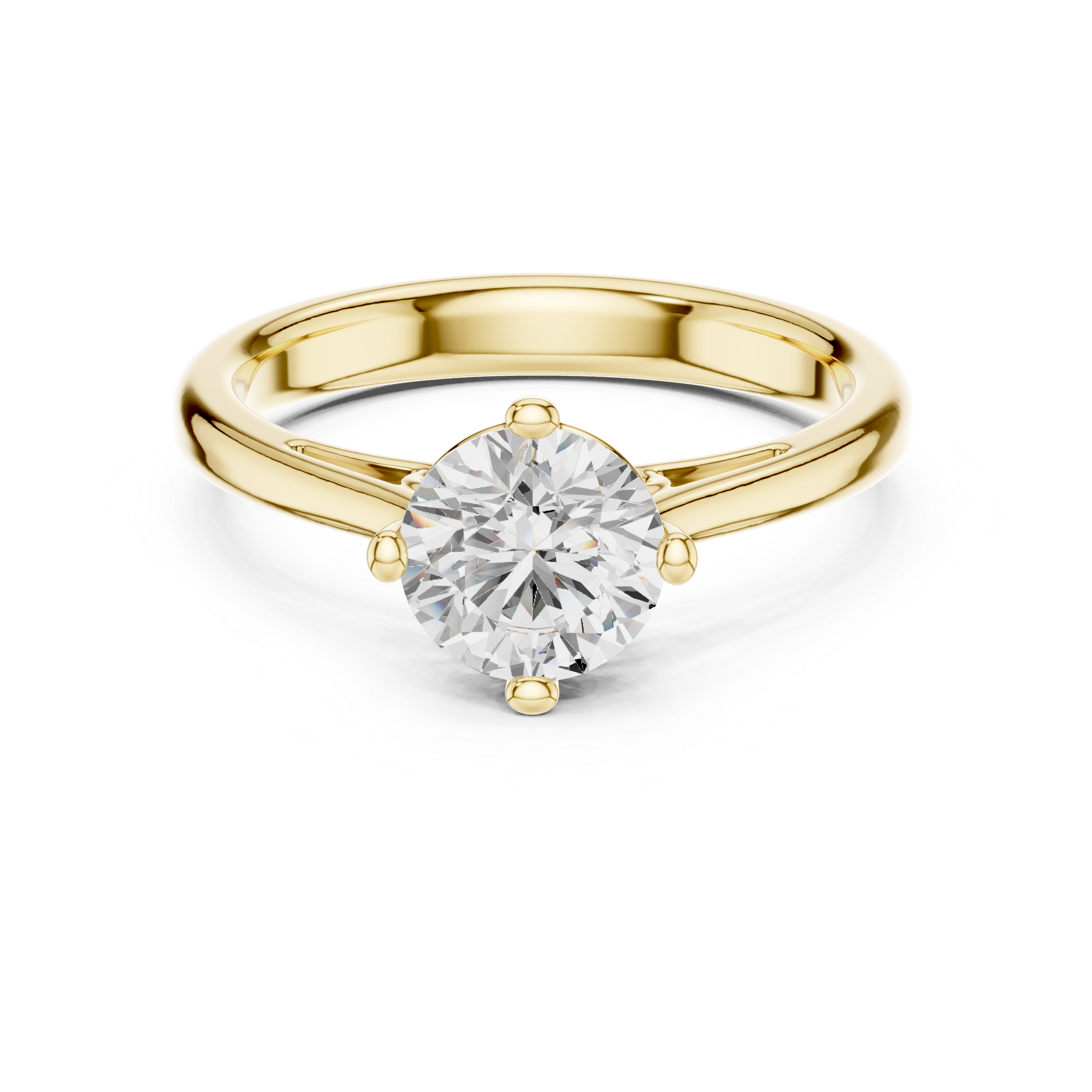 Vintage Cathedral Solitaire Engagement Ring 1.00 CT