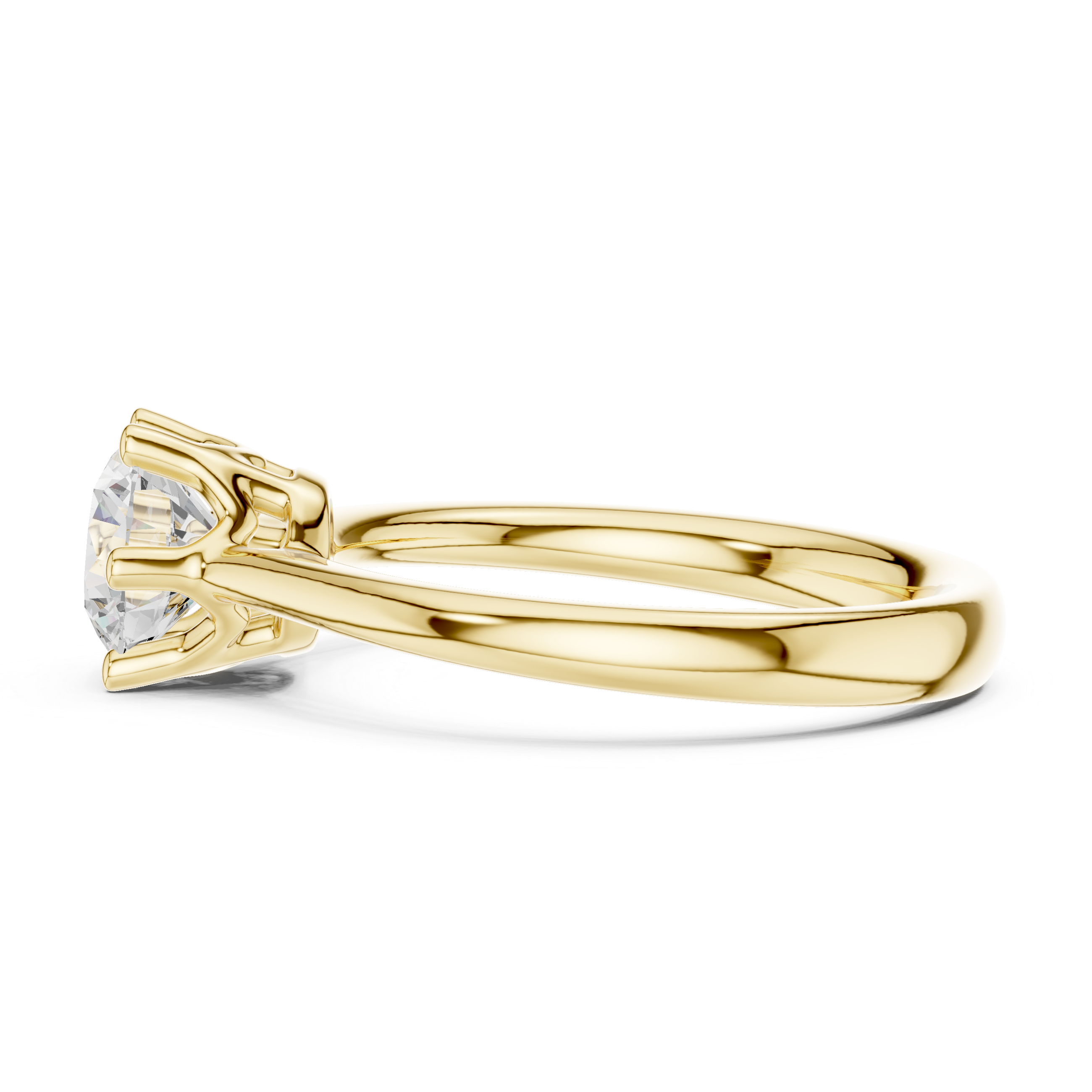 Classic Round Solitaire Engagement Ring 1.10 CT