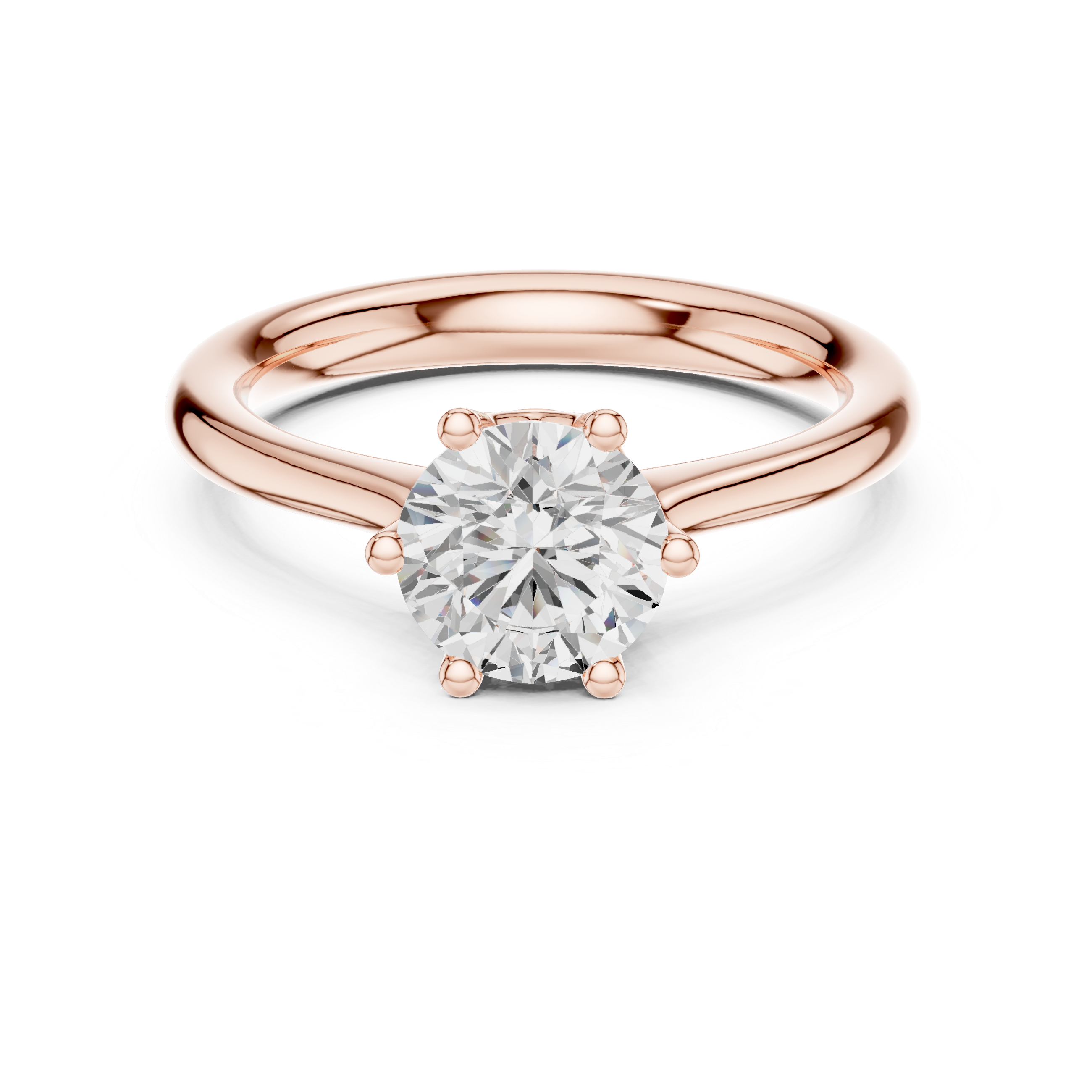 Classic Round Solitaire Engagement Ring 1.17 CT