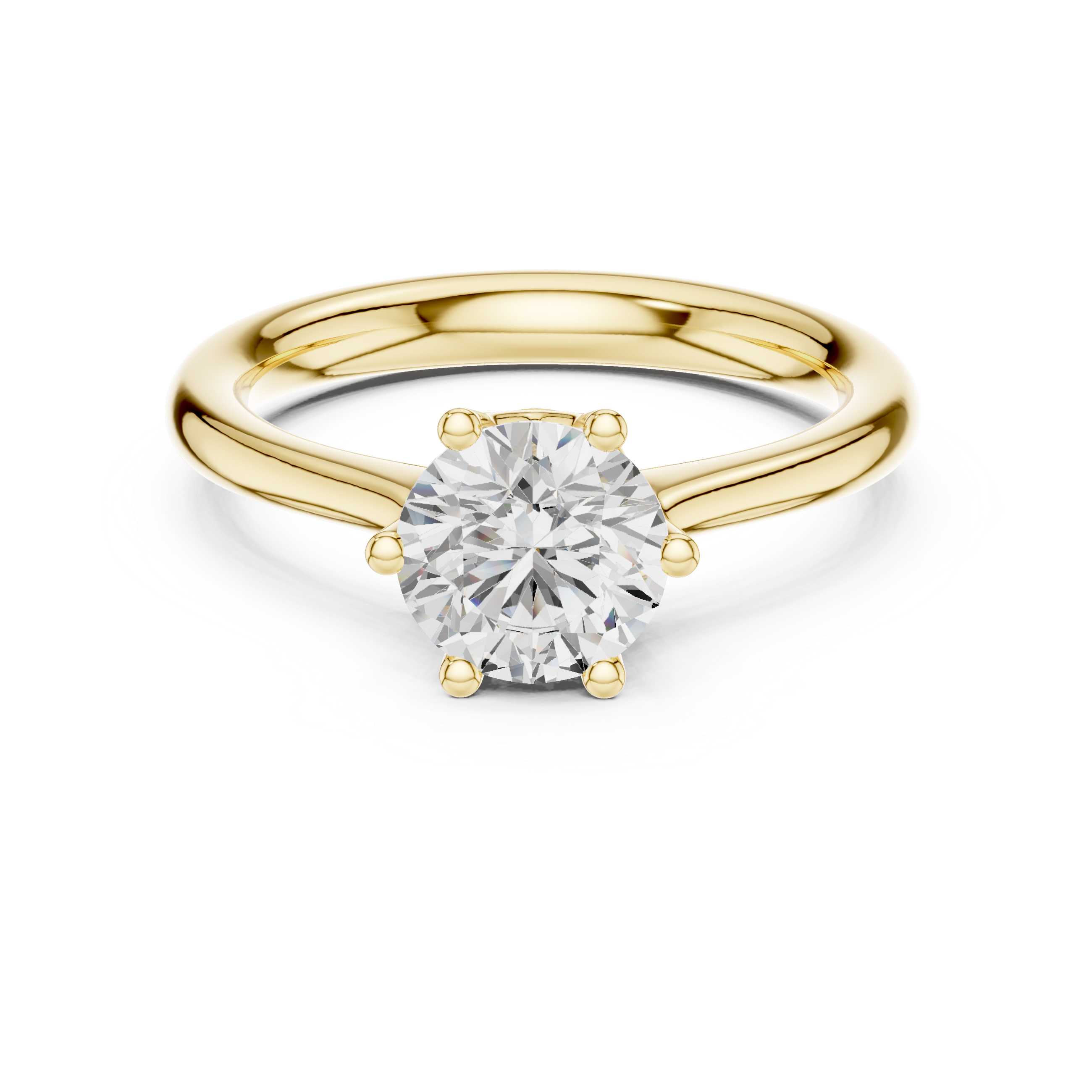 Classic Round Solitaire Engagement Ring 1.17 CT