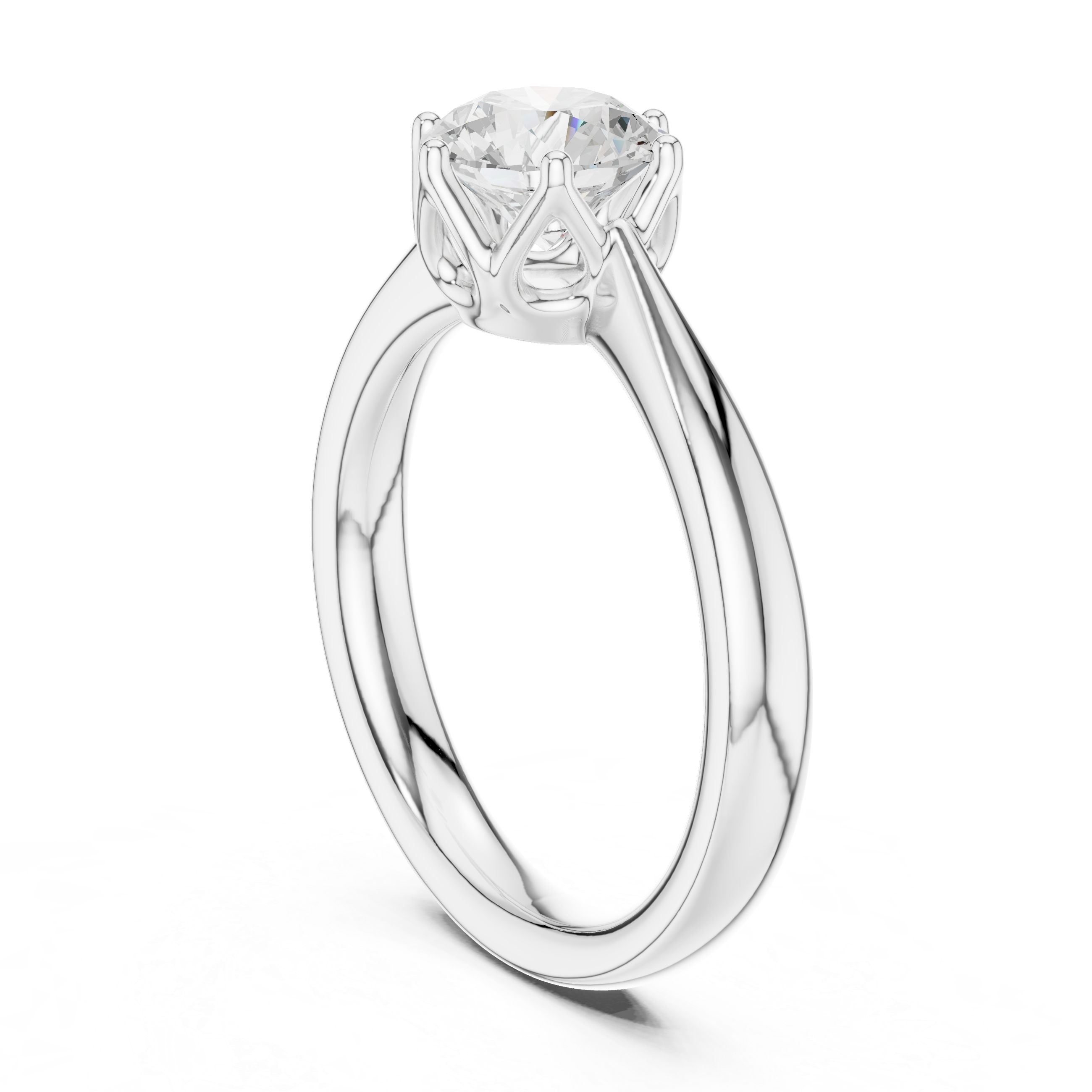 Classic Round Solitaire Engagement Ring 1.13 CT