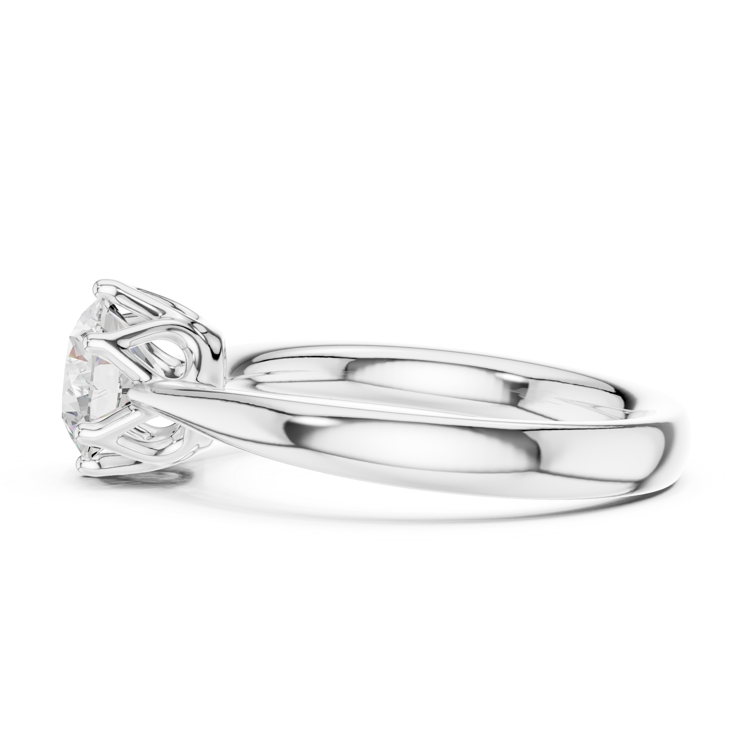 Classic Round Solitaire Engagement Ring 1.13 CT