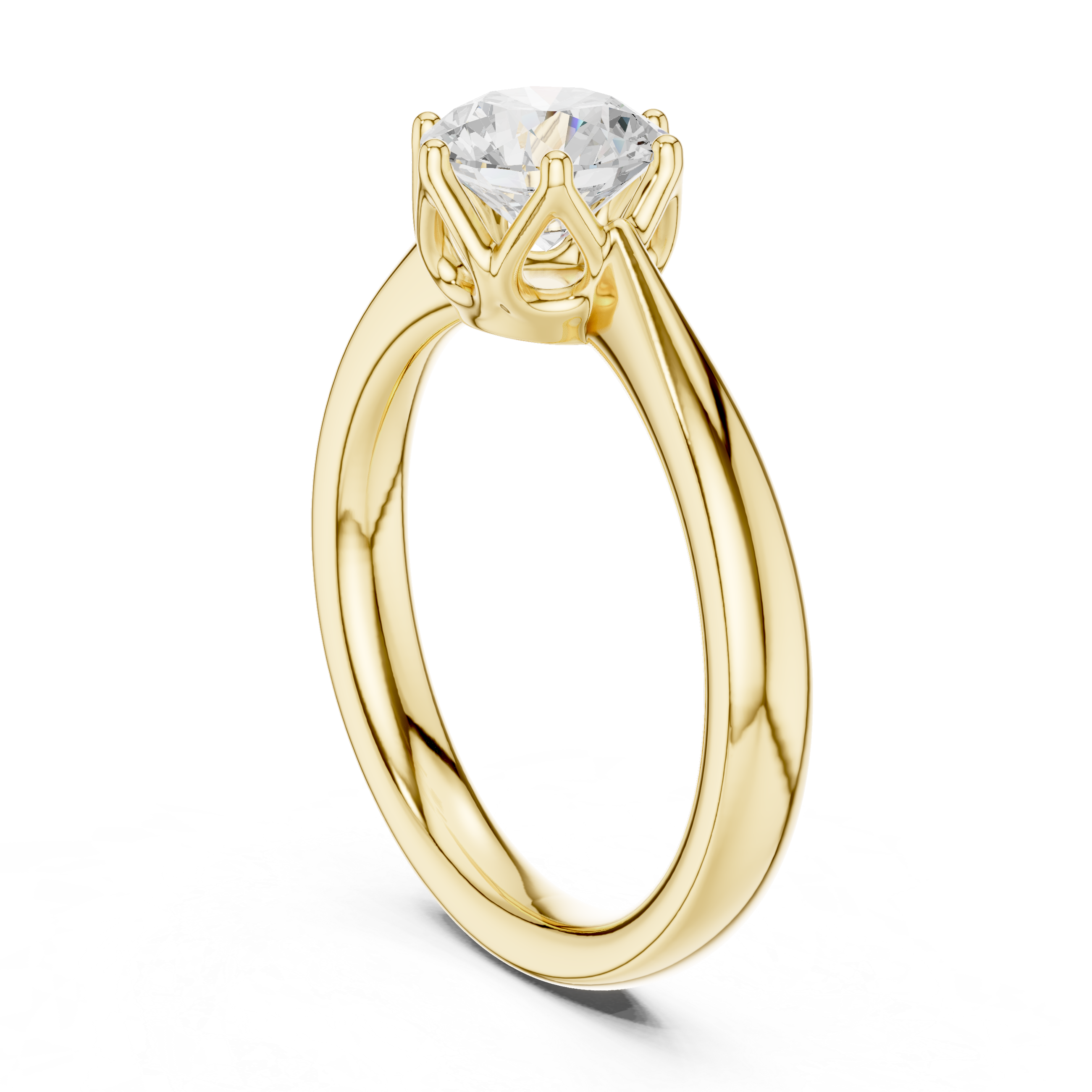 Classic Round Solitaire Engagement Ring 1.13 CT