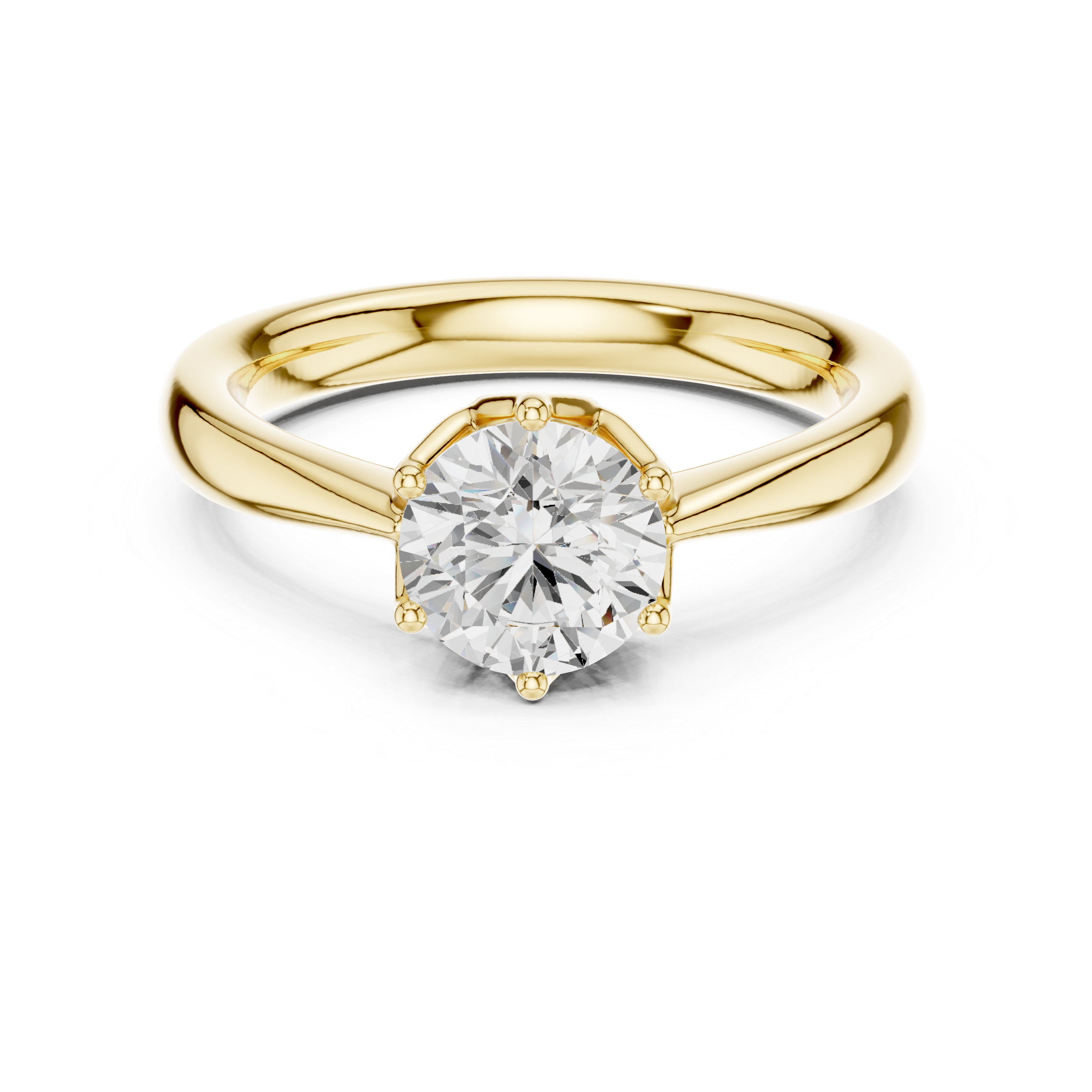 Classic Round Solitaire Engagement Ring 1.13 CT
