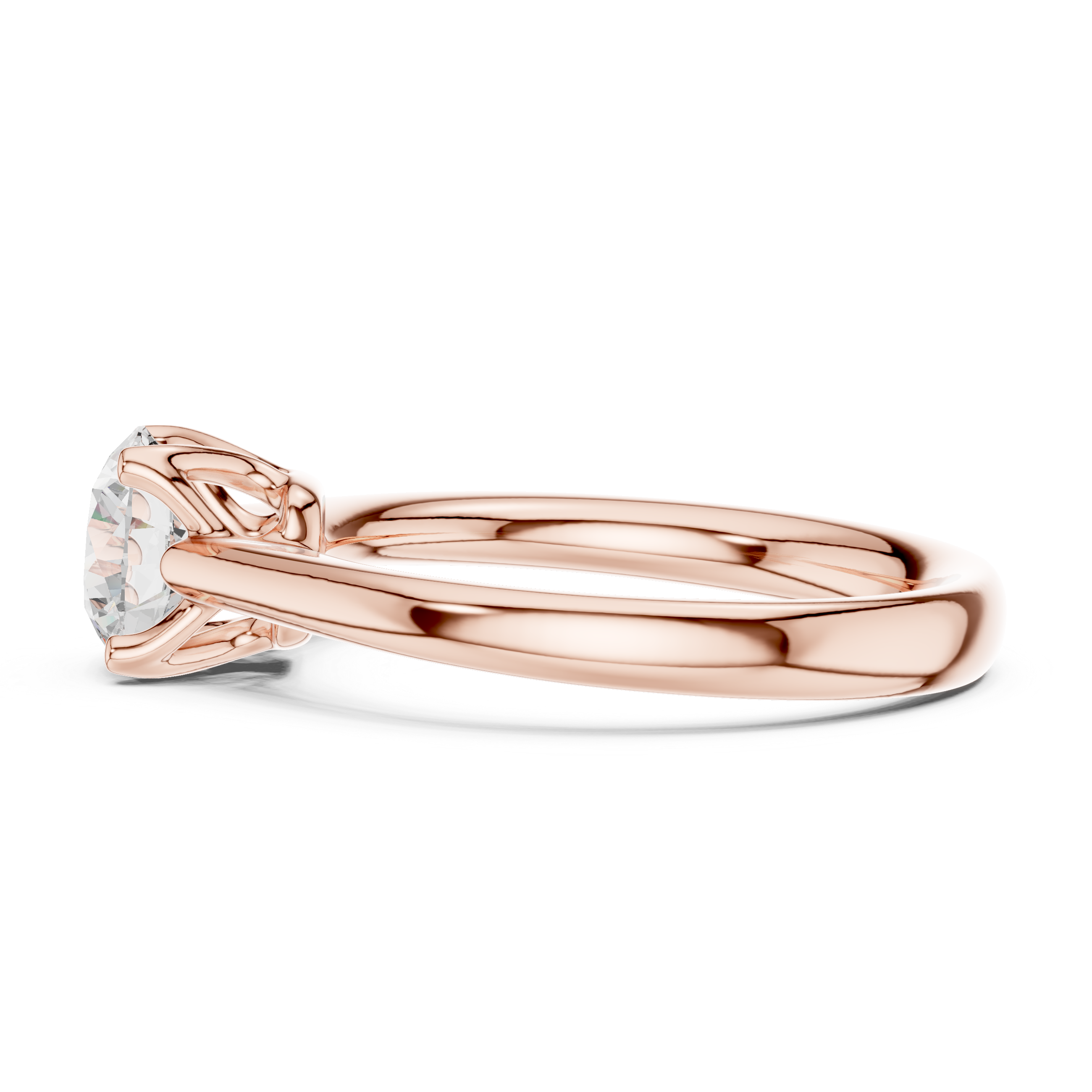 Classic Round Solitaire Engagement Ring 1.10 CT