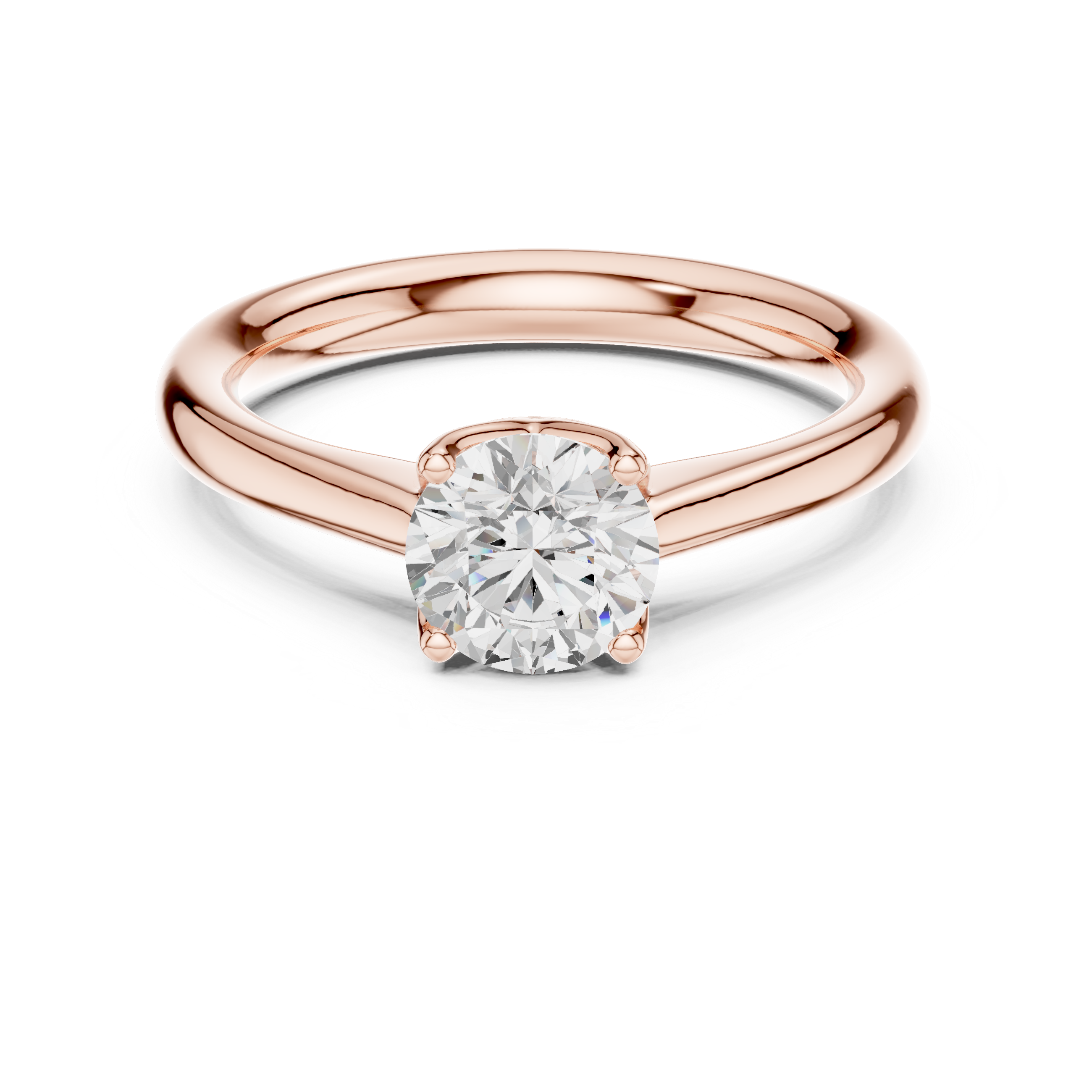Classic Round Solitaire Engagement Ring 0.90 CT