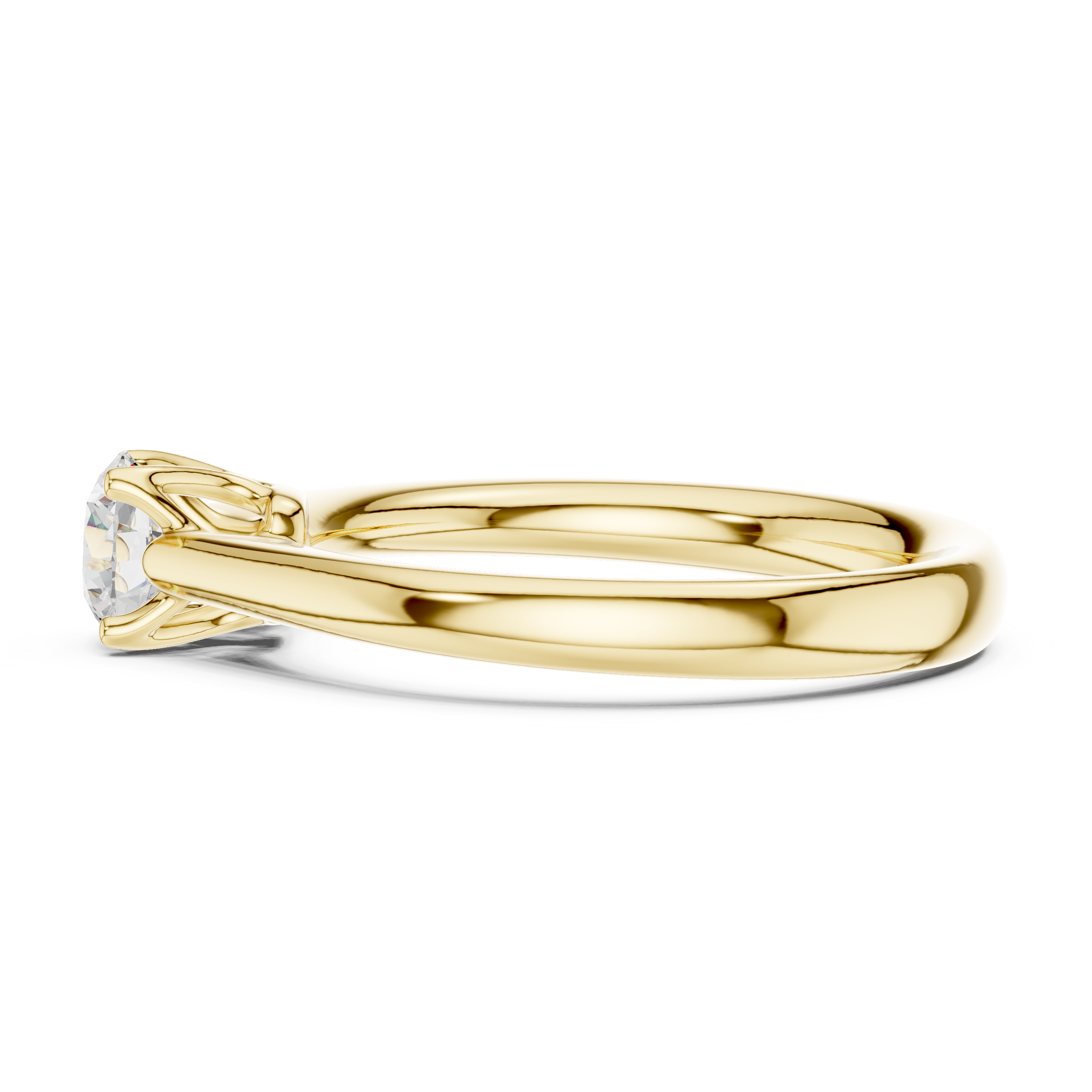 Classic Round Solitaire Engagement Ring 0.61 CT