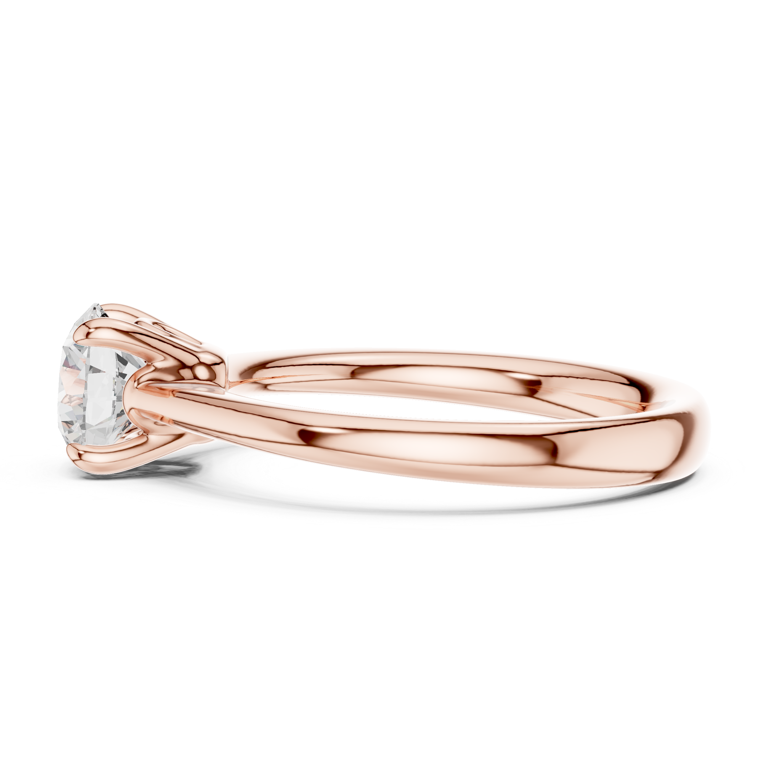 Classic Round Solitaire Engagement Ring 1 CT