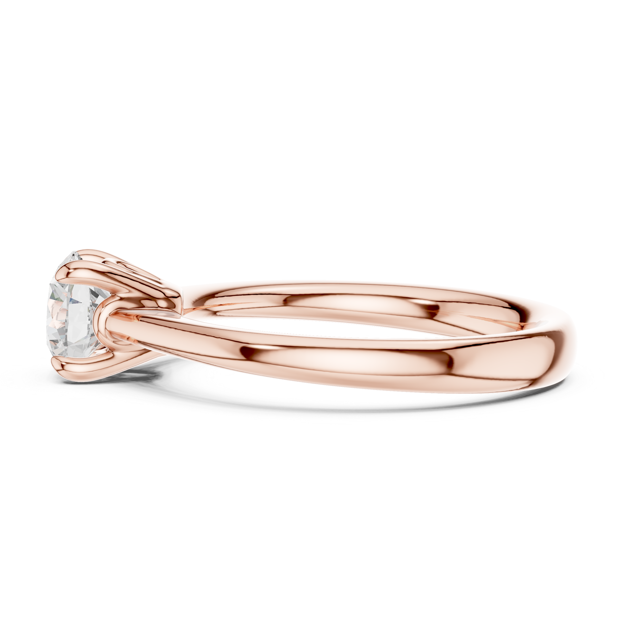 Classic Round Solitaire Engagement Ring 0.85 CT