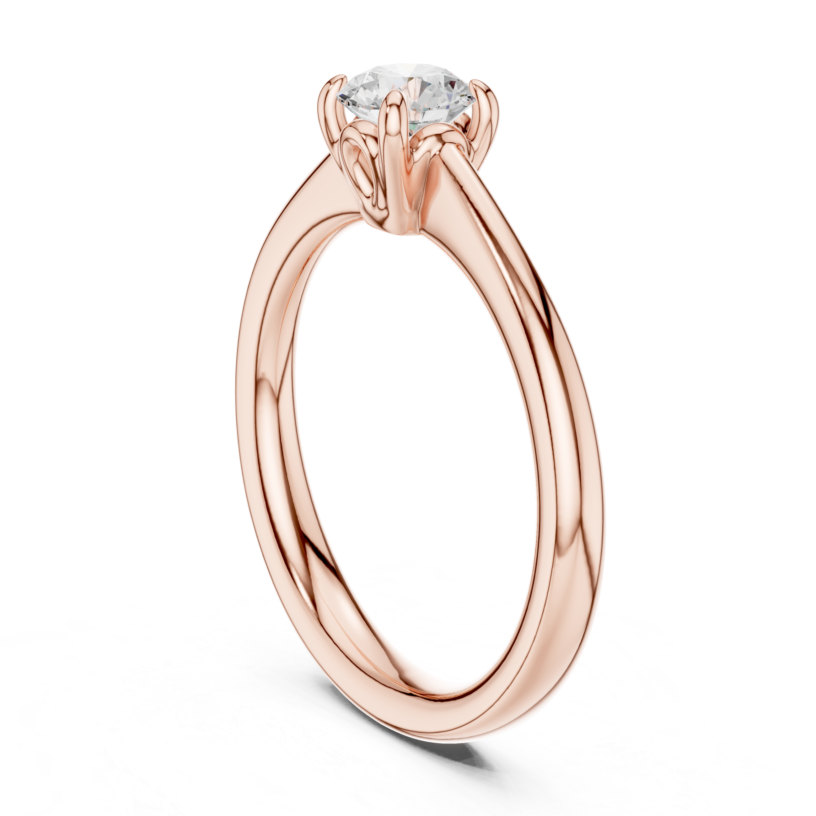 Classic Round Solitaire Engagement Ring