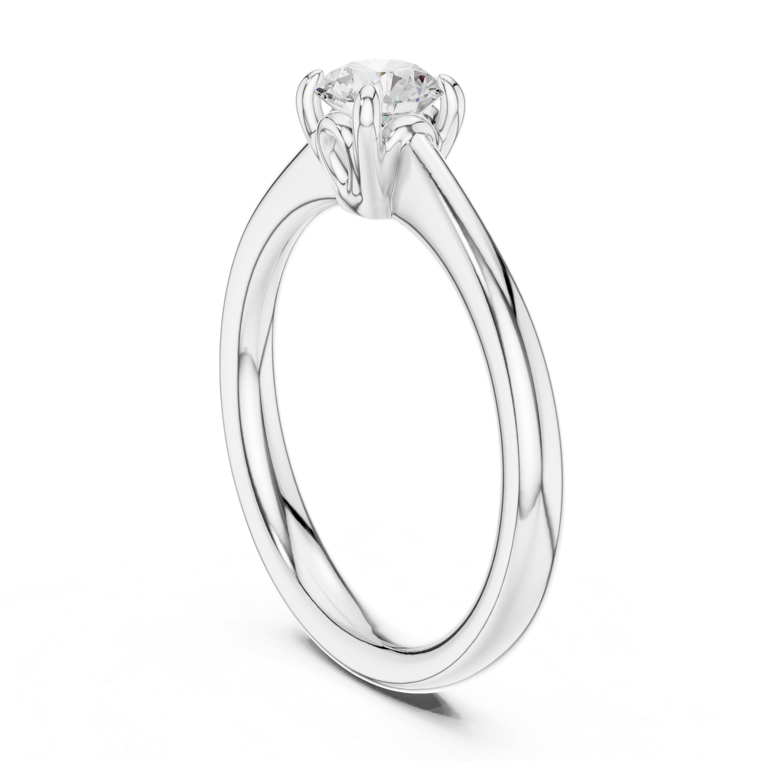 Classic Round Solitaire Engagement Ring