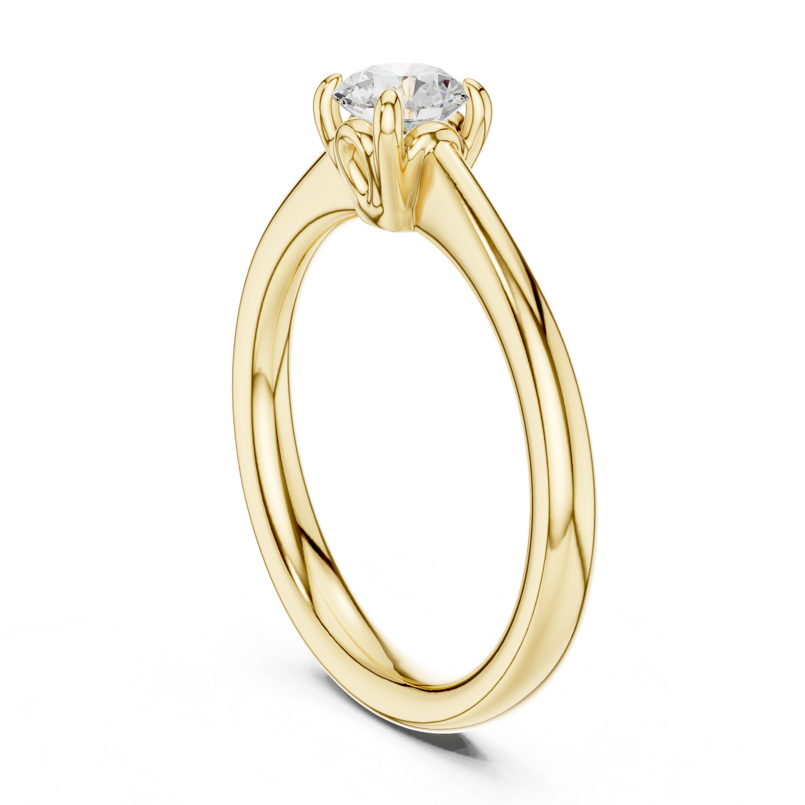 Classic Round Solitaire Engagement Ring