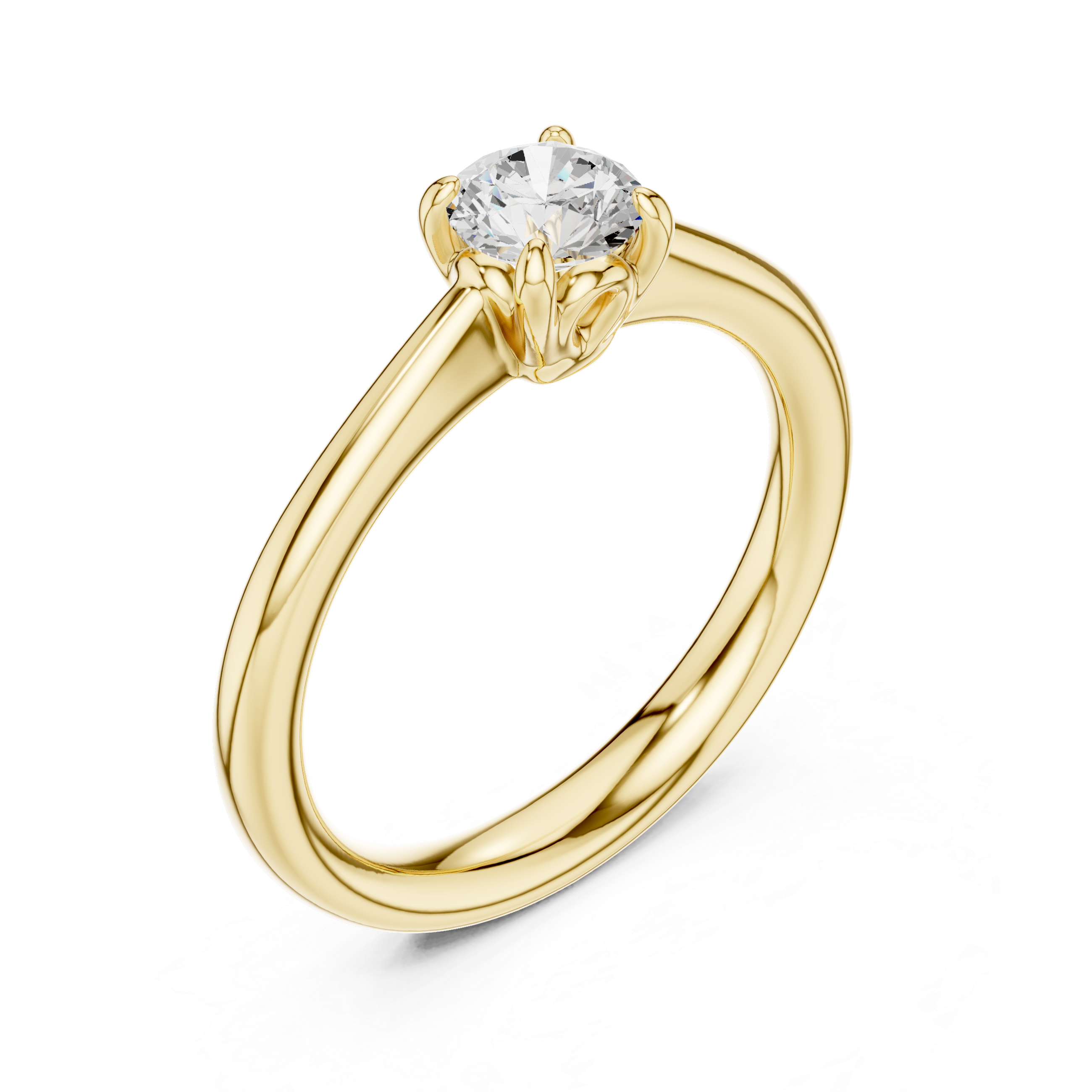 Classic Round Solitaire Engagement Ring