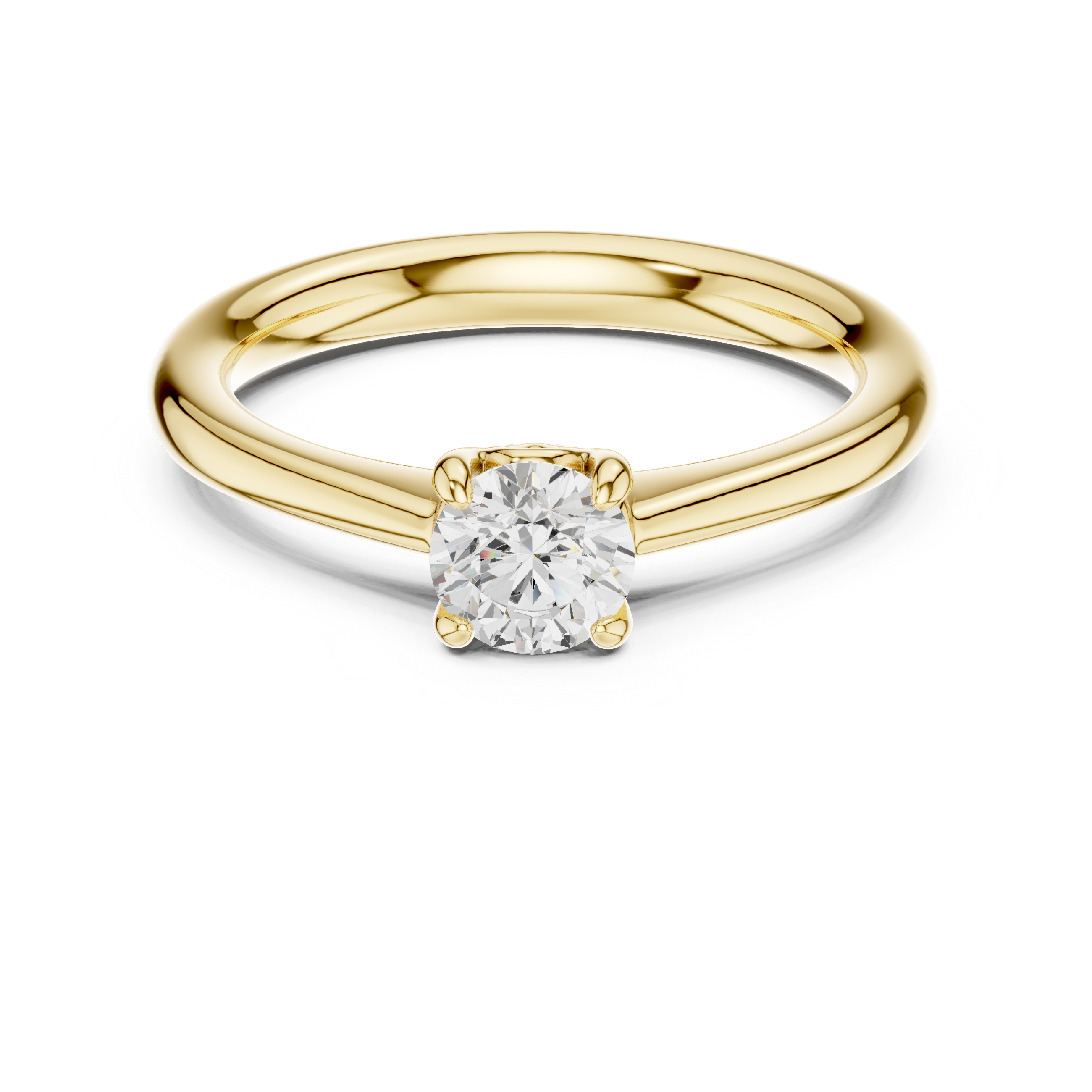 Classic Round Solitaire Engagement Ring