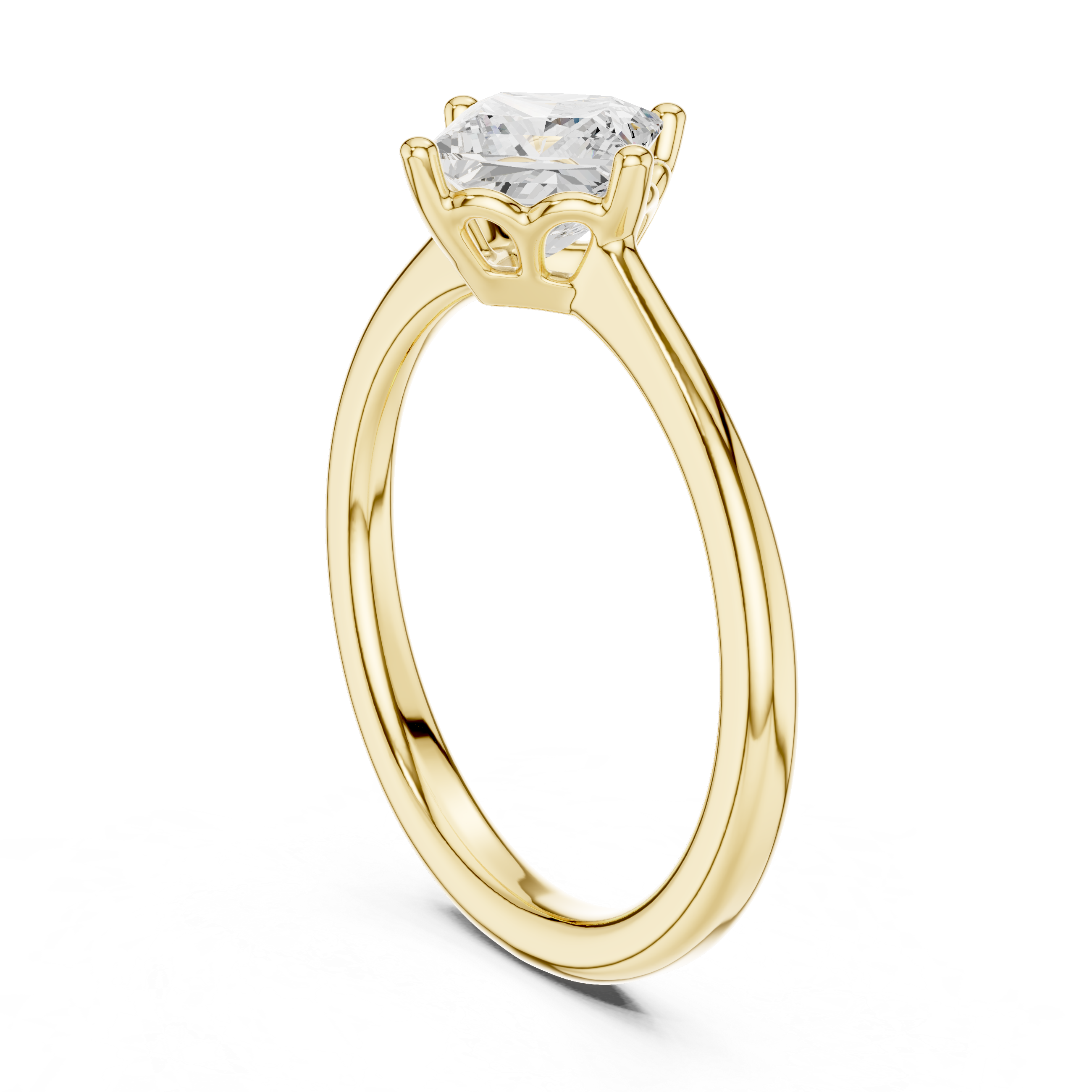 Princess Solitaire Engagement Ring