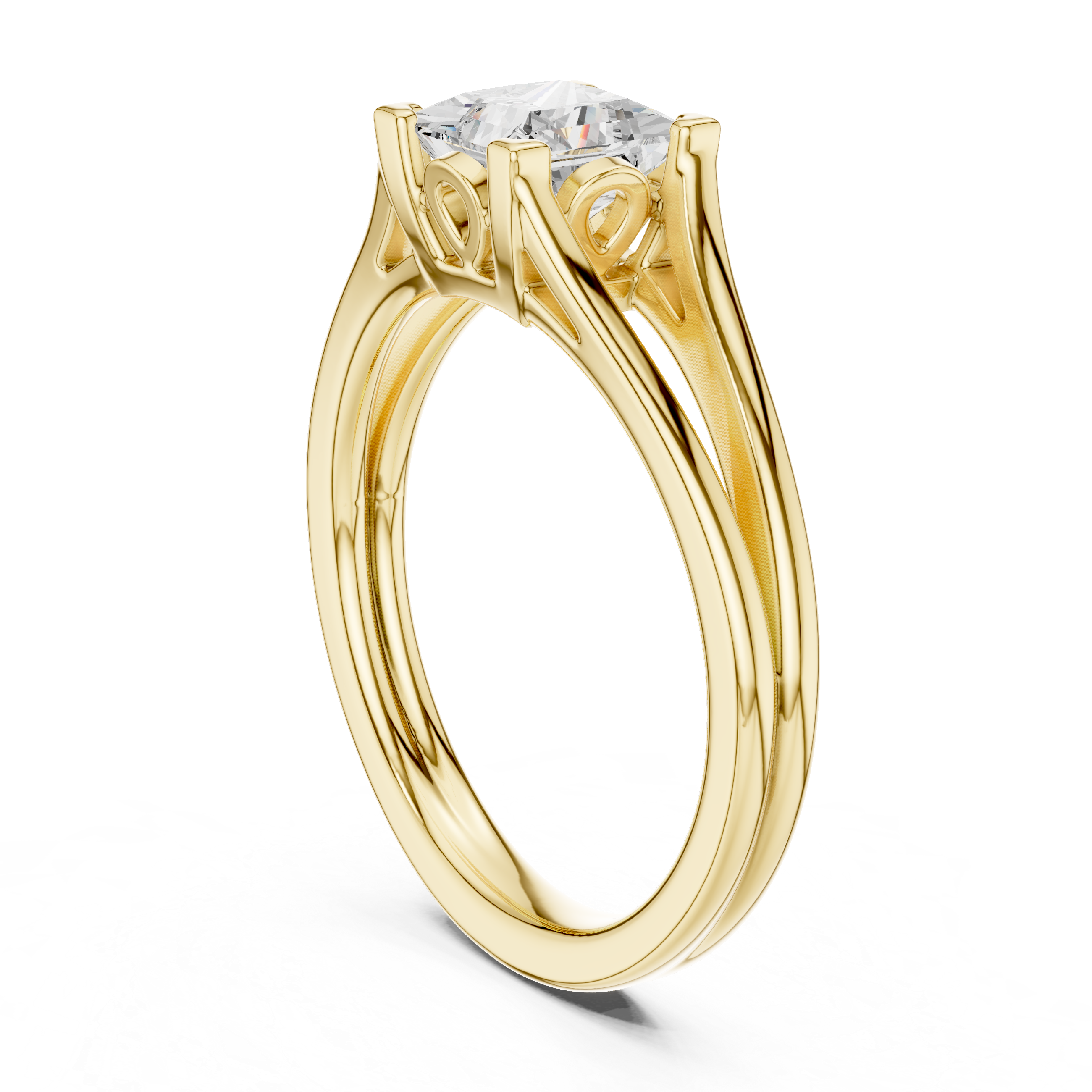 Princess Solitaire Engagement Ring