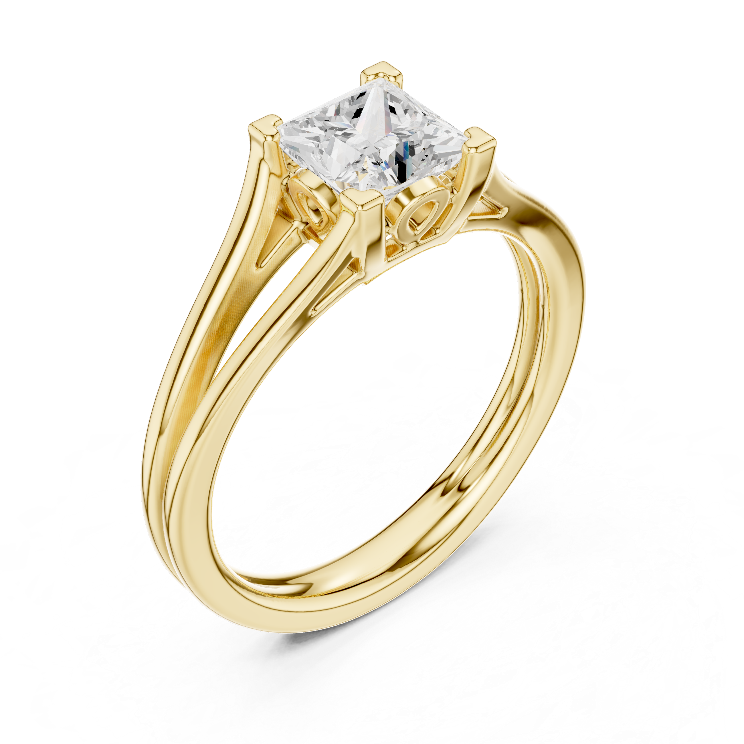 Princess Solitaire Engagement Ring