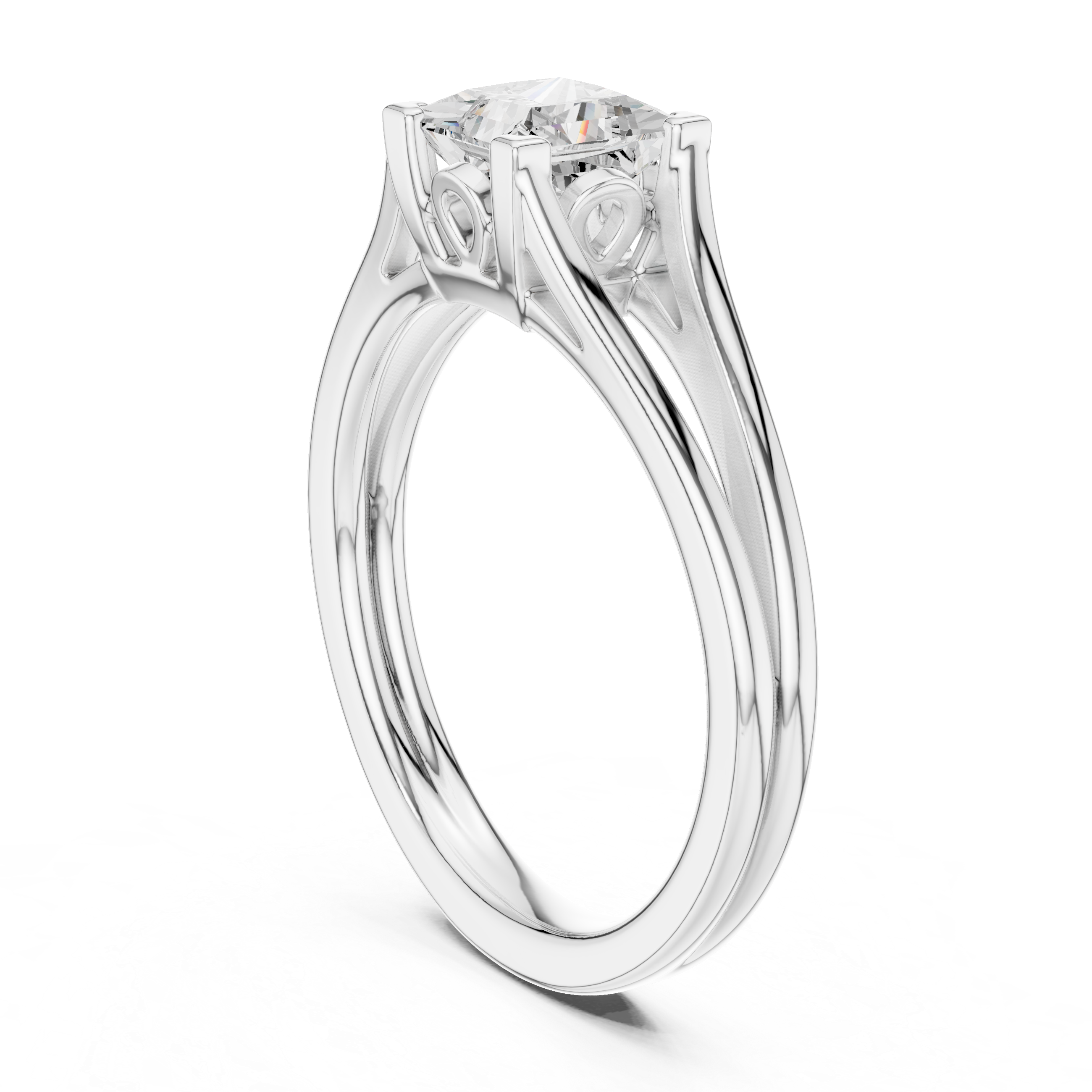 Princess Solitaire Engagement Ring