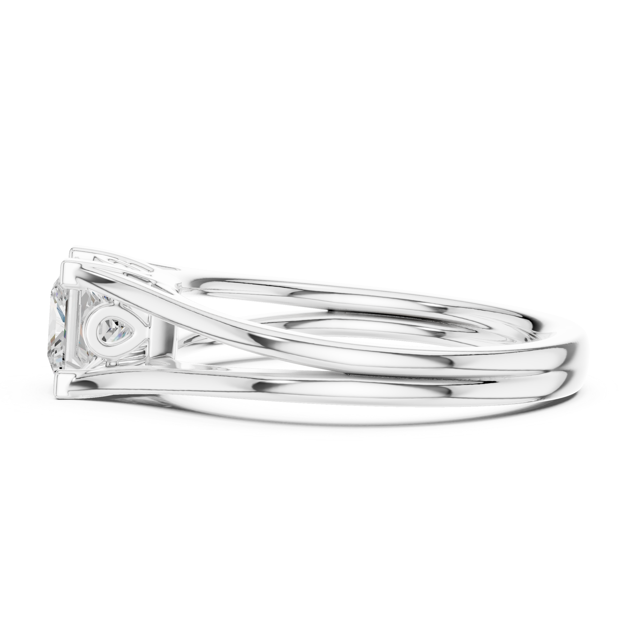 Princess Solitaire Engagement Ring