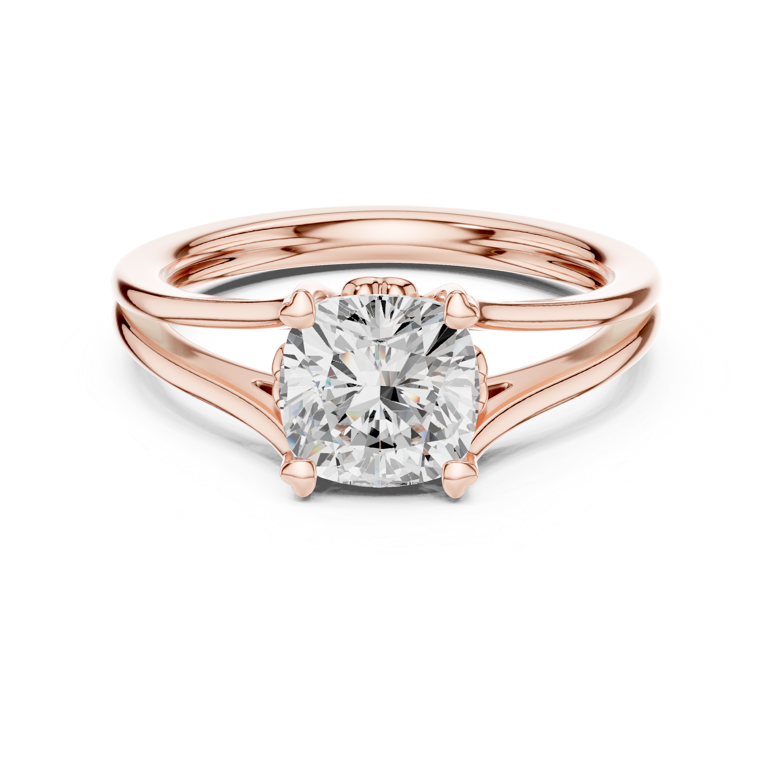 Cushion Cut Solitaire Engagement Ring