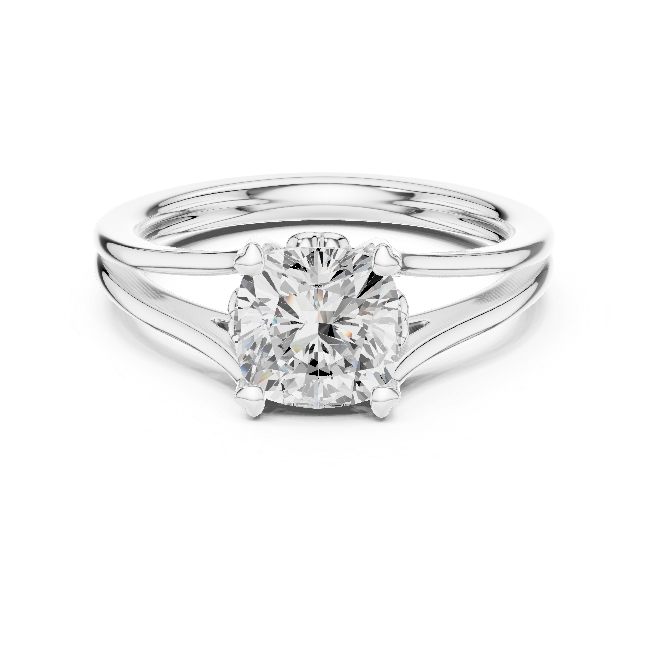 Cushion Cut Solitaire Engagement Ring