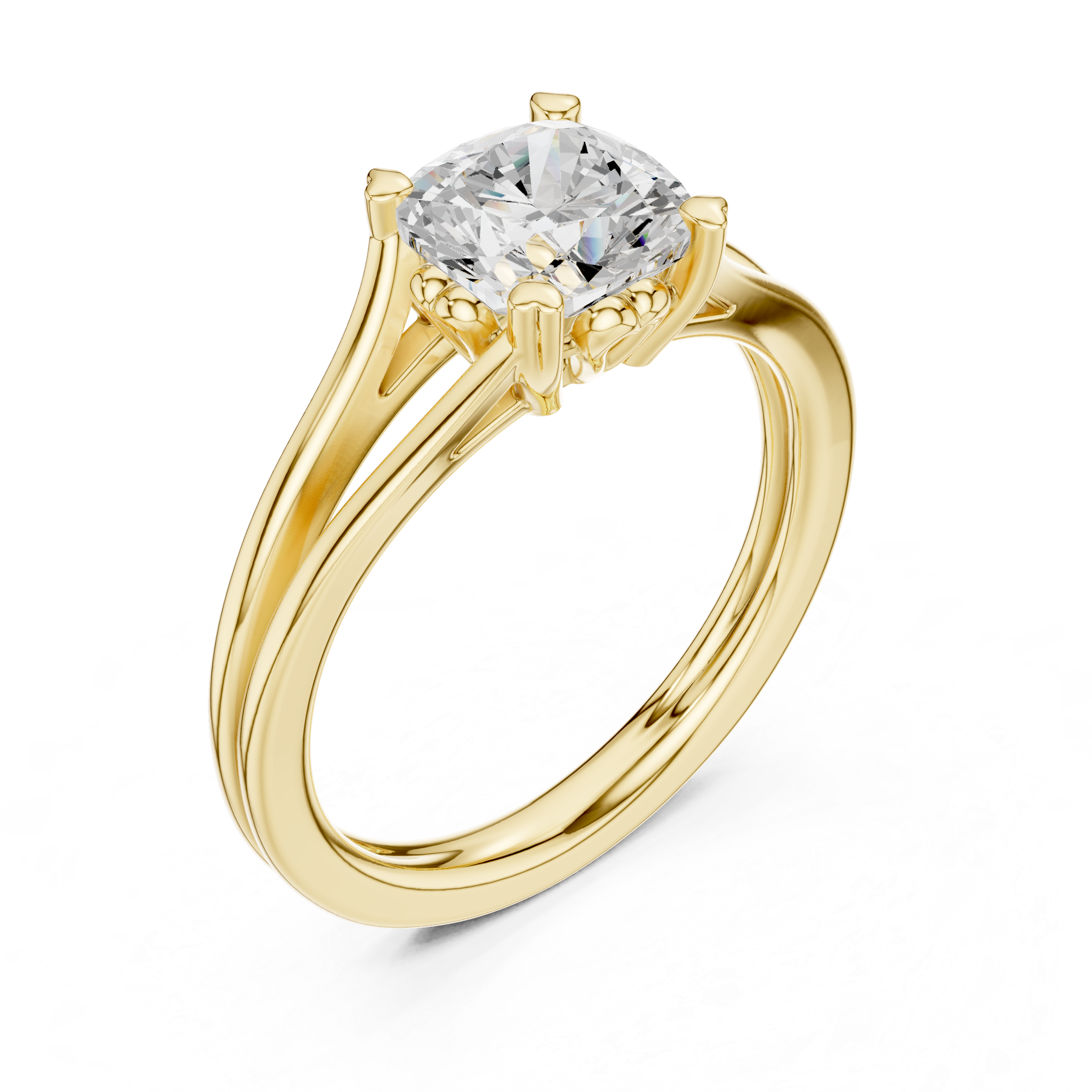 Cushion Cut Solitaire Engagement Ring