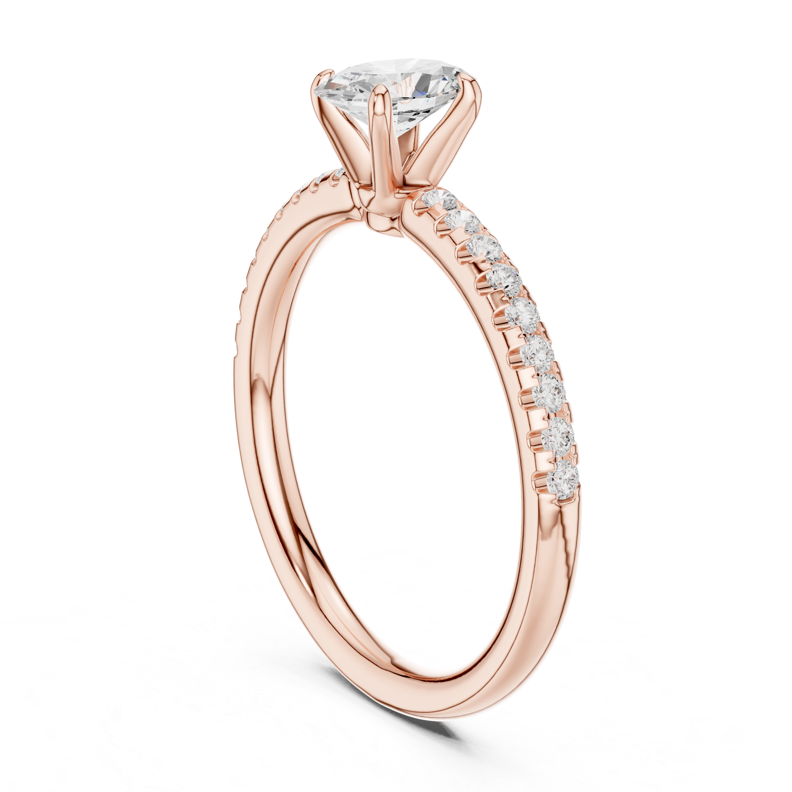Oval Diamond Solitaire Engagement Ring