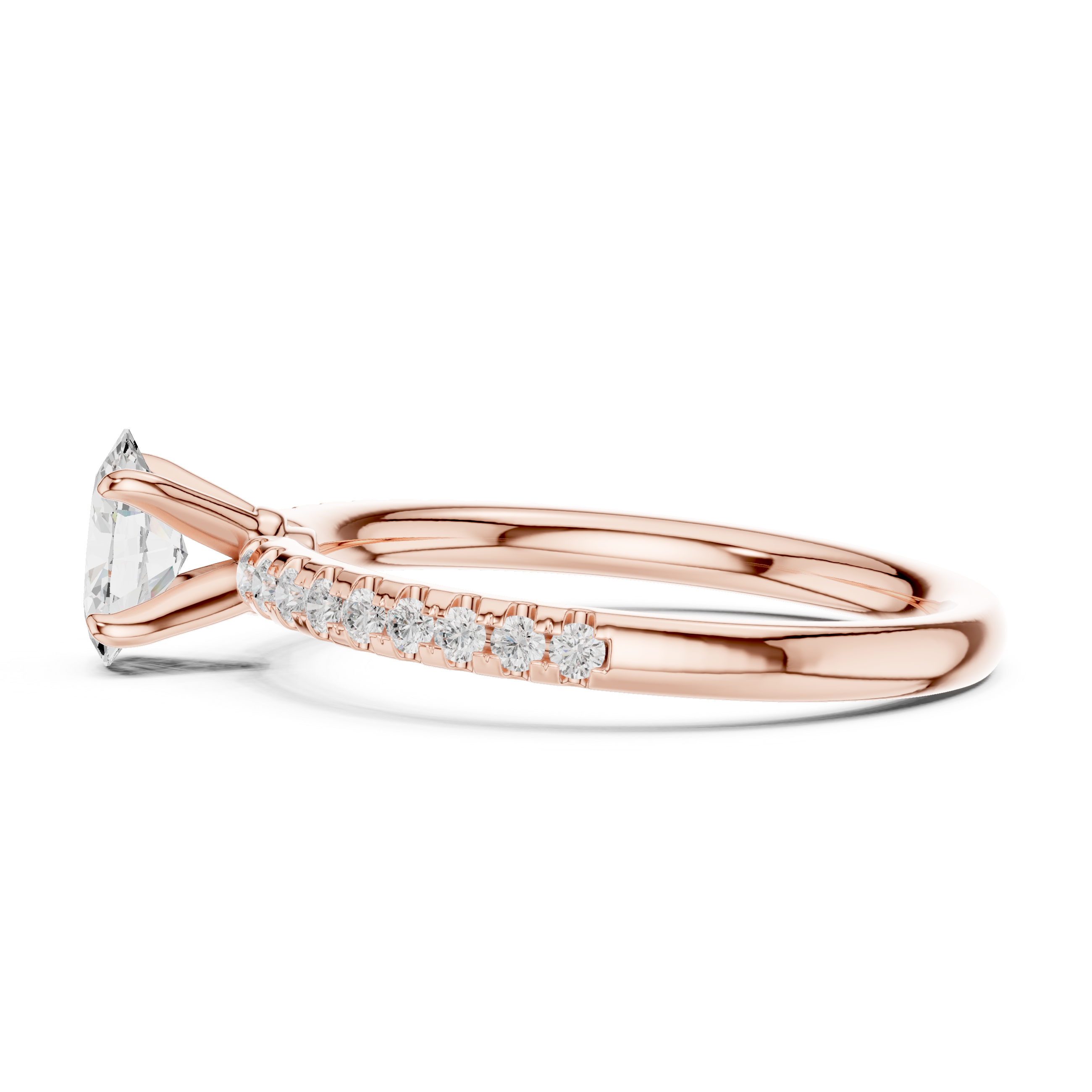 Oval Diamond Solitaire Engagement Ring