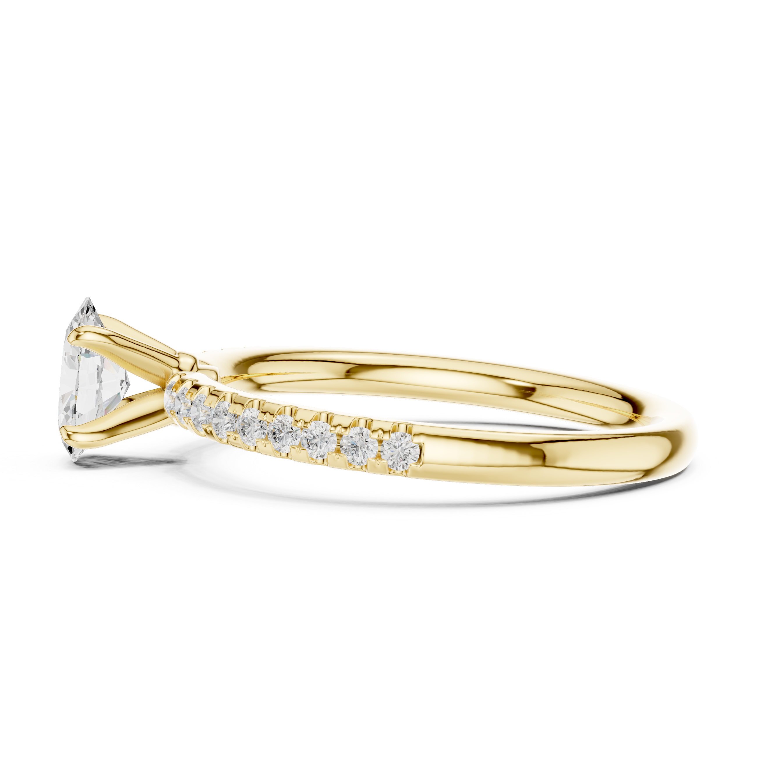 Oval Diamond Solitaire Engagement Ring