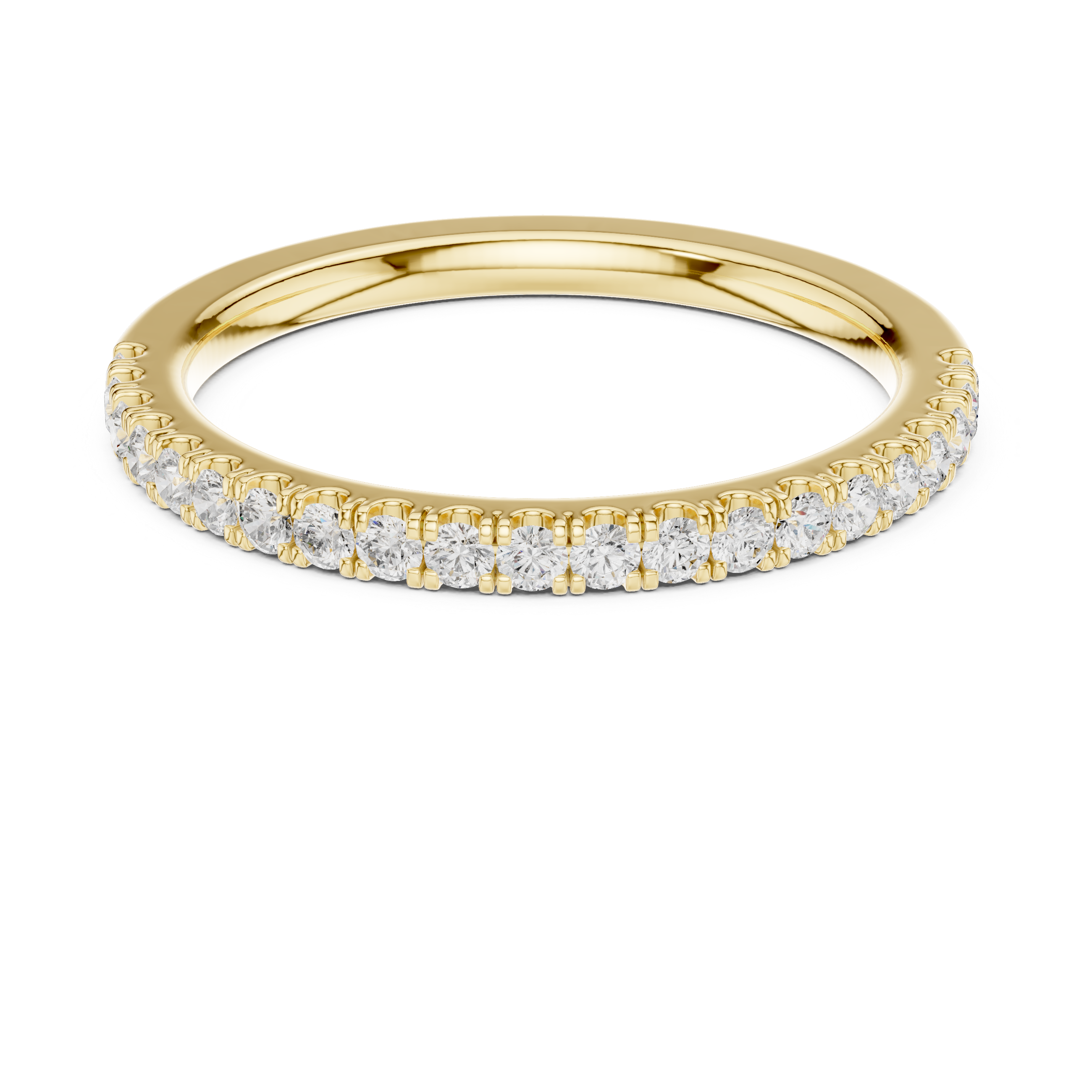 Minimalist Diamond Half Eternity Ring