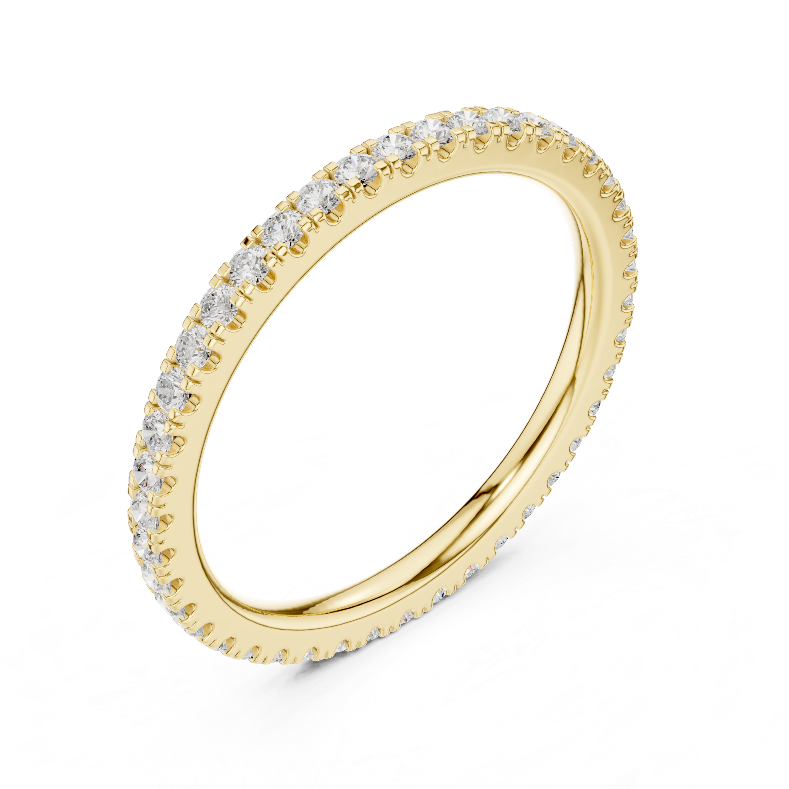 Ultra Thin Diamond Eternity Wedding Band