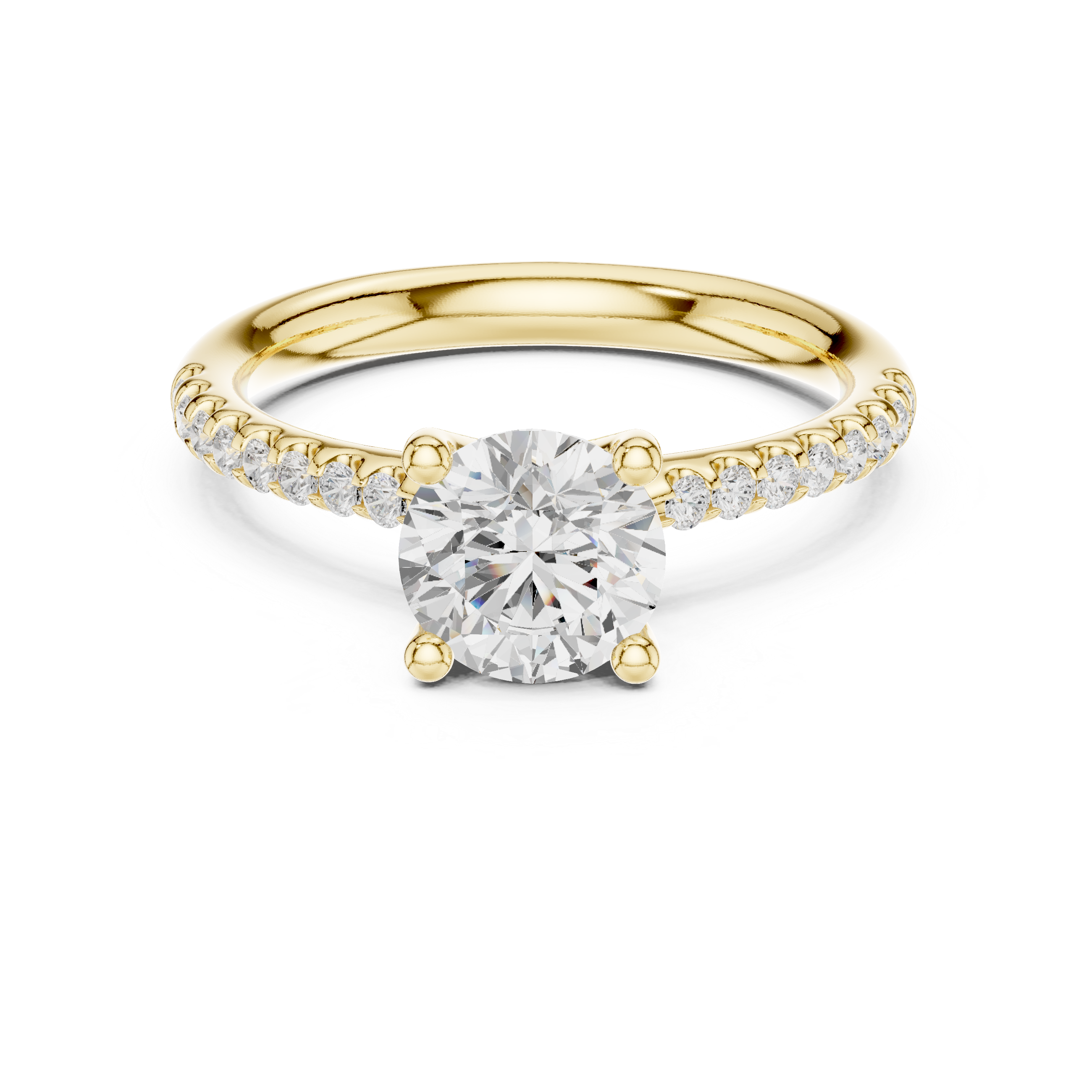 Classic Pavé Diamond Engagement Ring