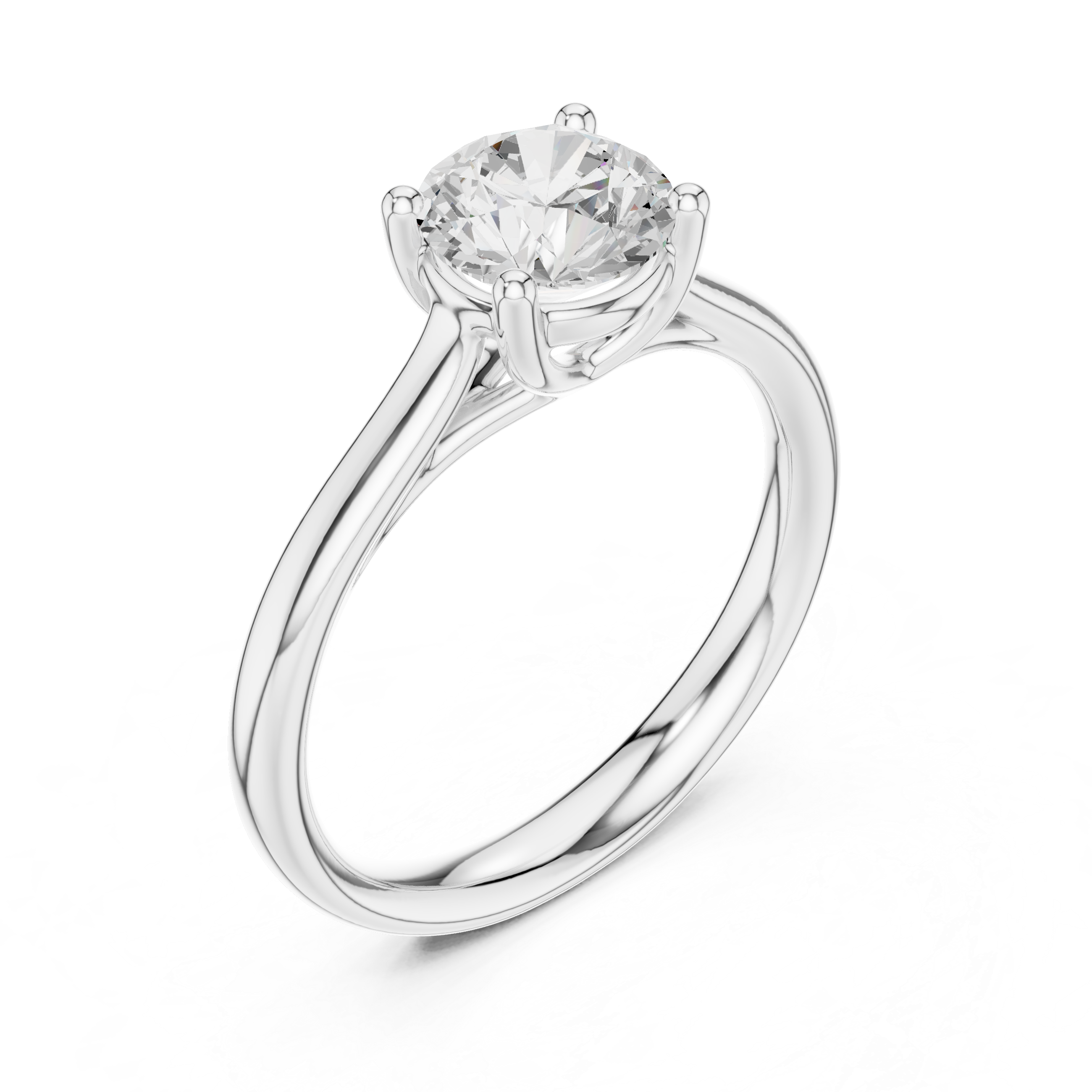 Classic Solitaire Diamond Engagement Ring