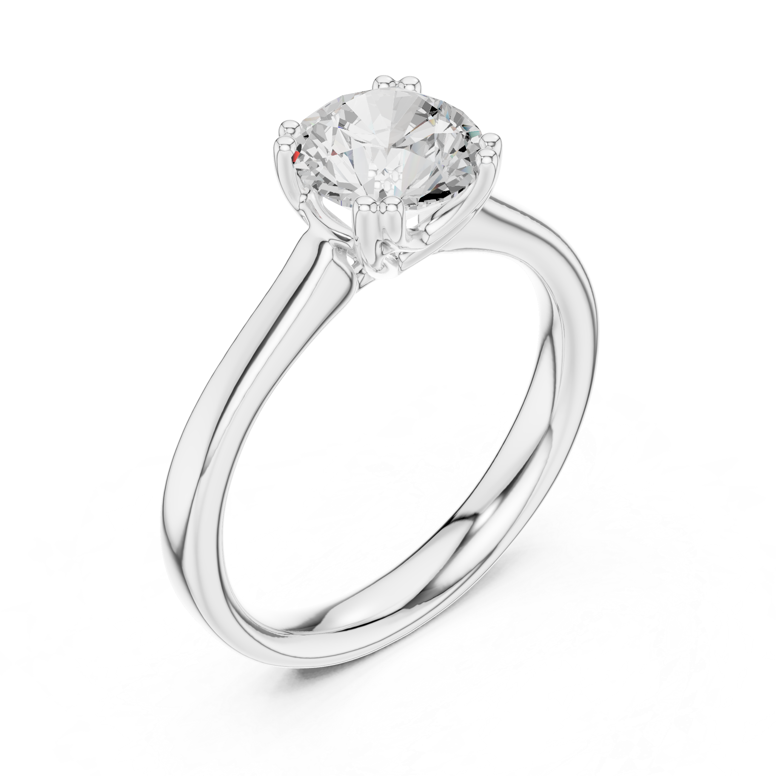 Classic Solitaire Diamond Engagement Ring