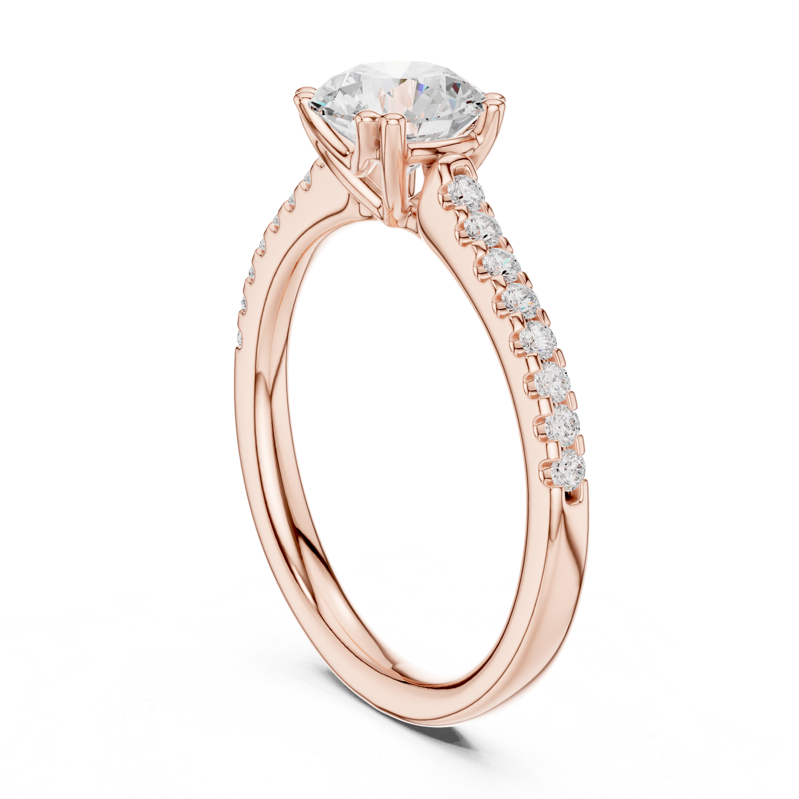 Classic Pavé Diamond Engagement Ring