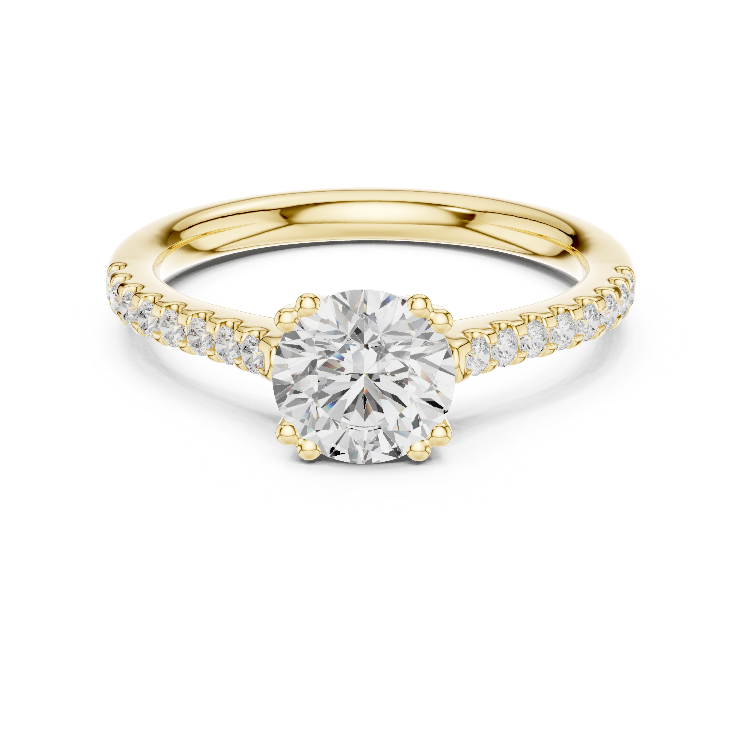 Classic Pavé Diamond Engagement Ring