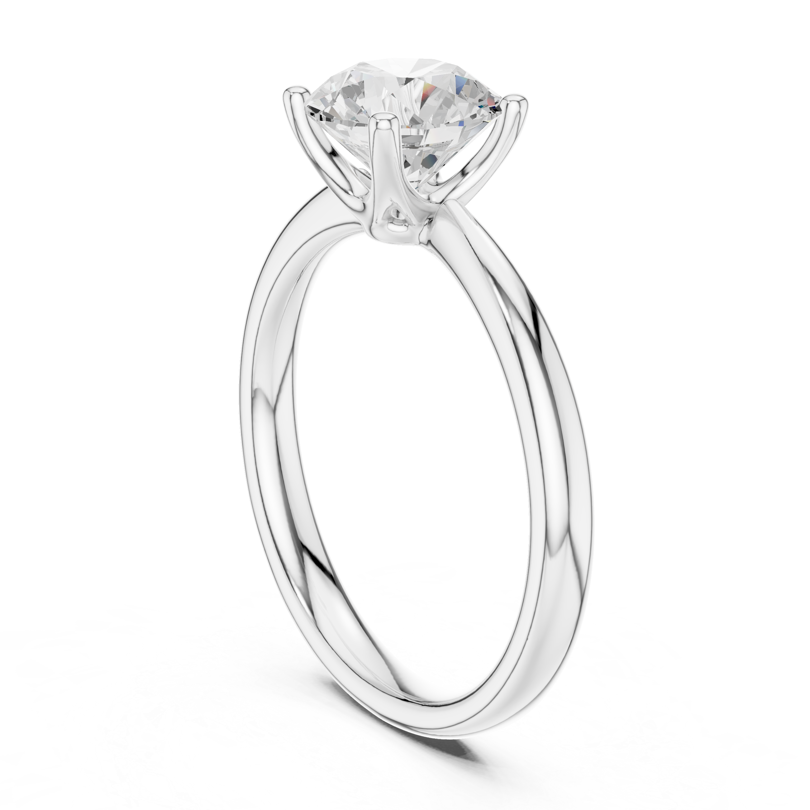 Classic Four-Prong Solitaire Engagement Ring