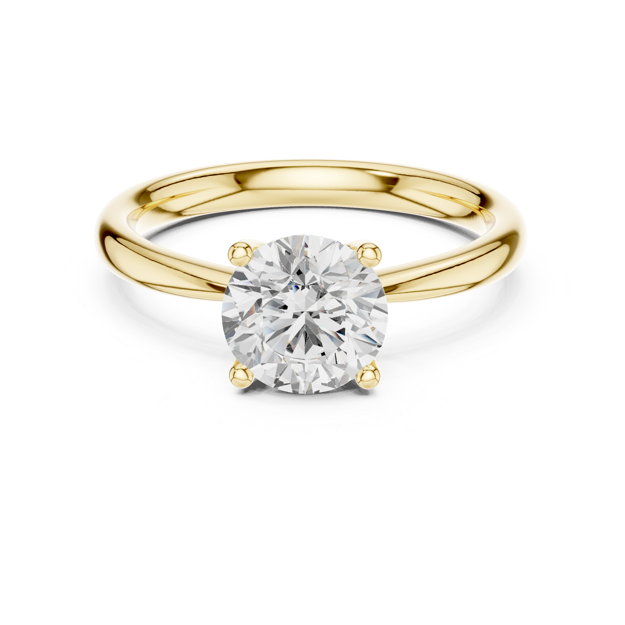 Classic Four-Prong Solitaire Engagement Ring