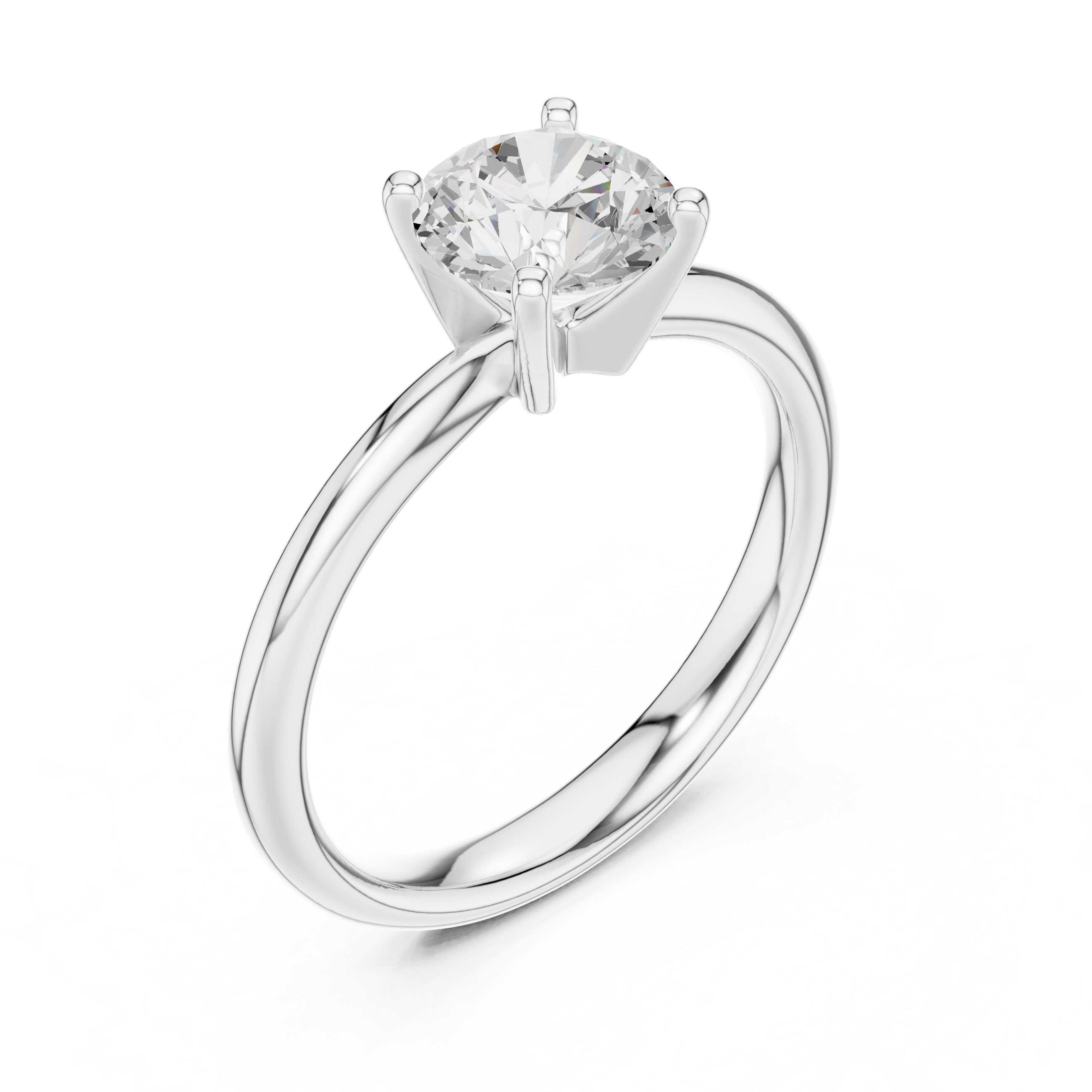 Classic Solitaire Diamond Engagement Ring