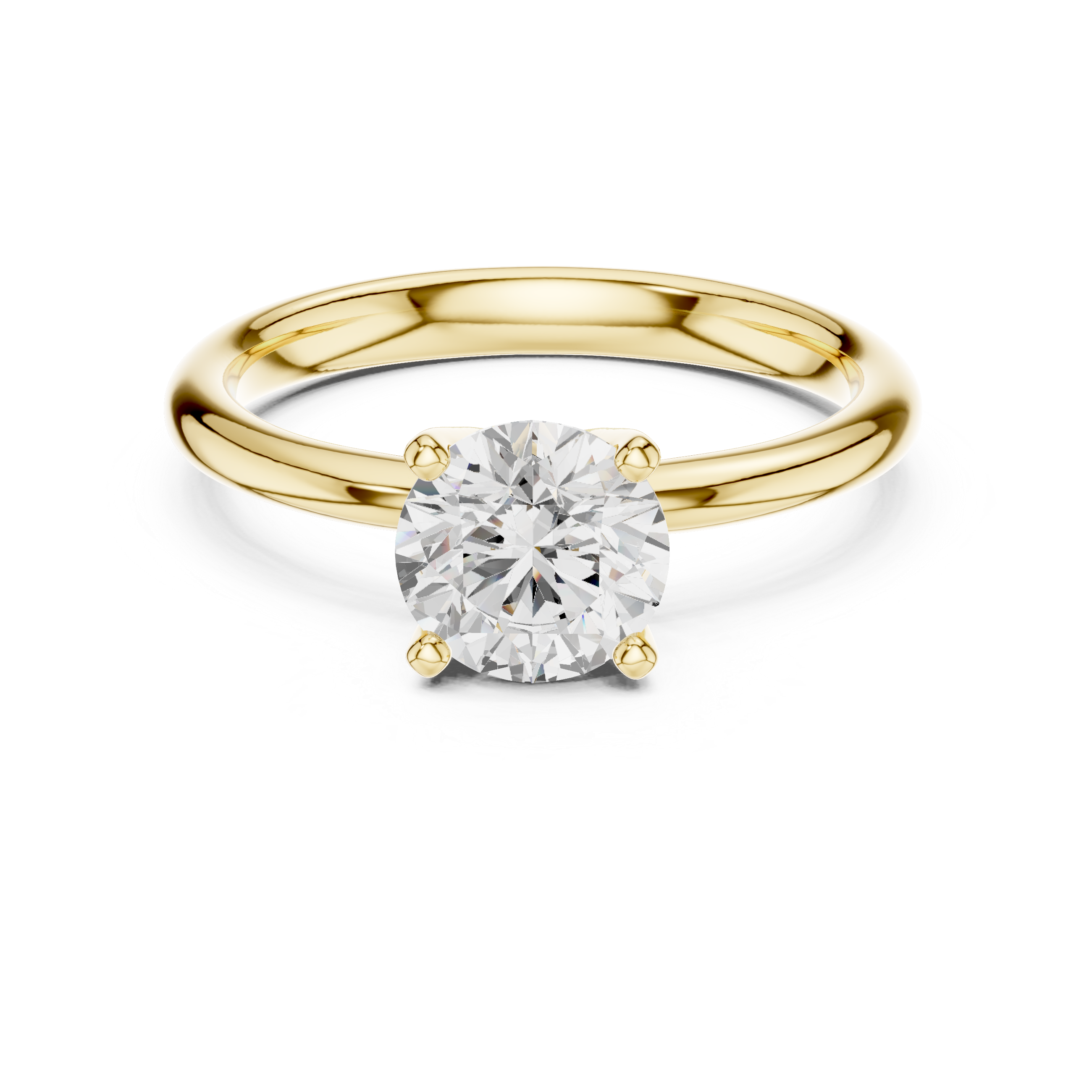 Classic Solitaire Diamond Engagement Ring